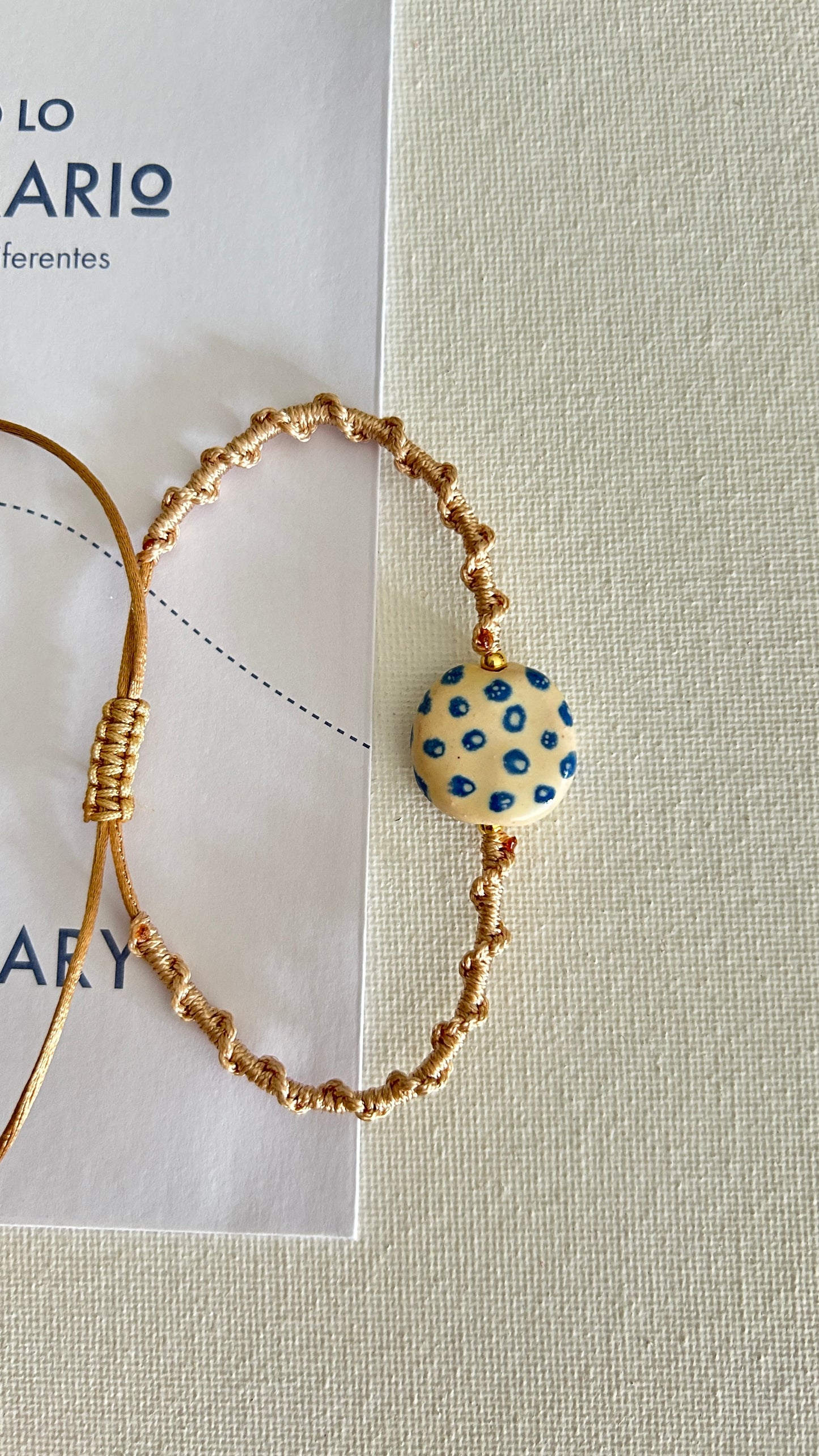 Pulseras cerámicas nudo espiral