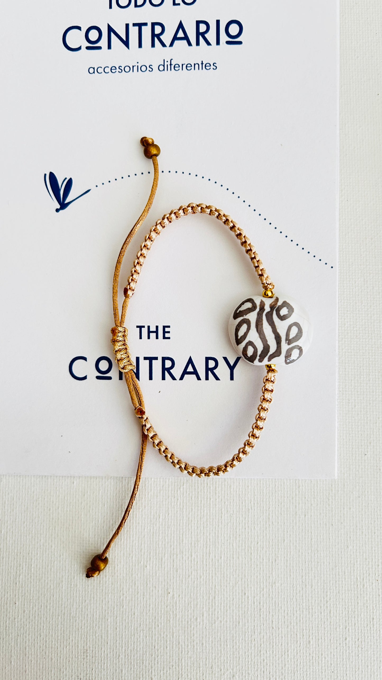 Pulseras cerámicas nudo plano