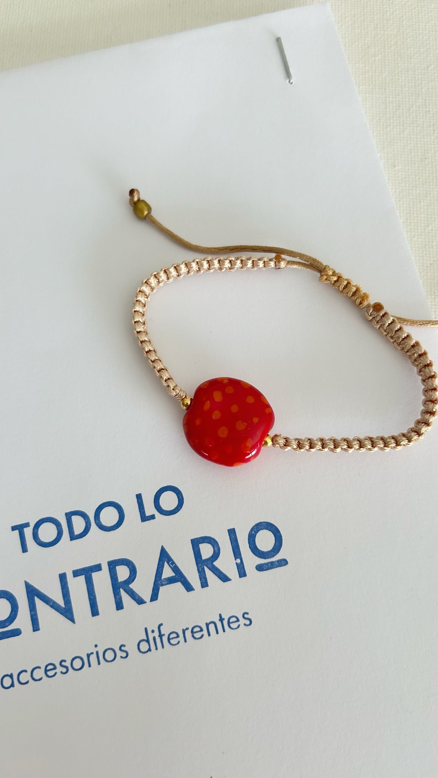 Pulseras cerámicas nudo plano