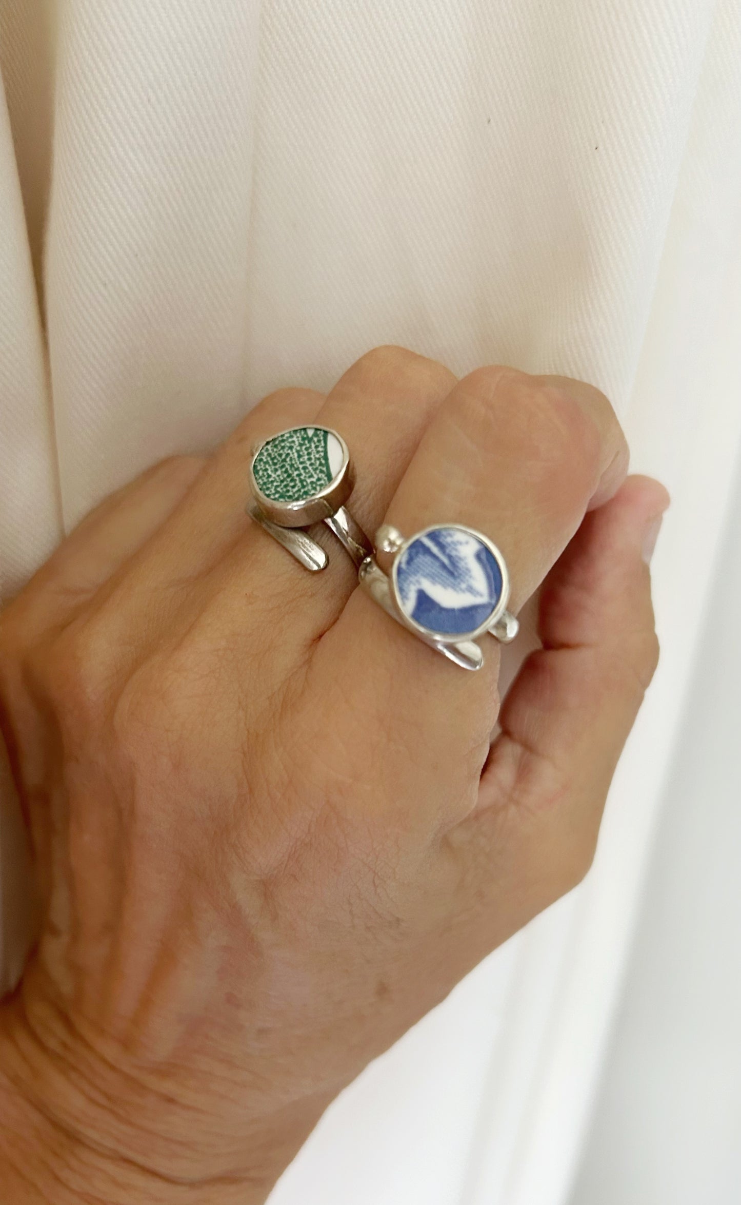 Anillos Inglesa +alpaca