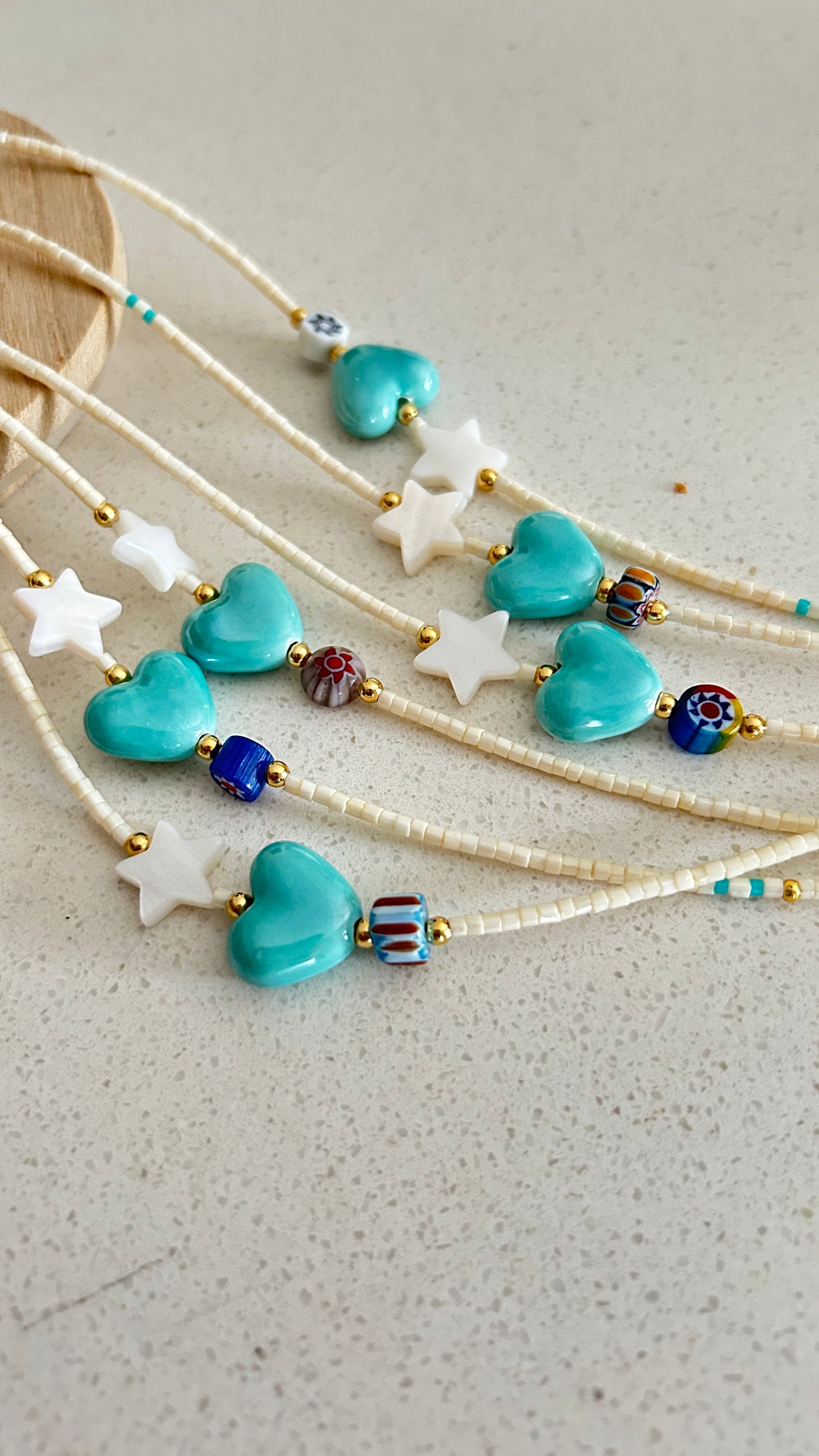 Gargantilla Corazón Aqua