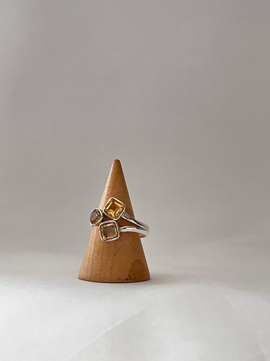 Anillo Triple Citrino