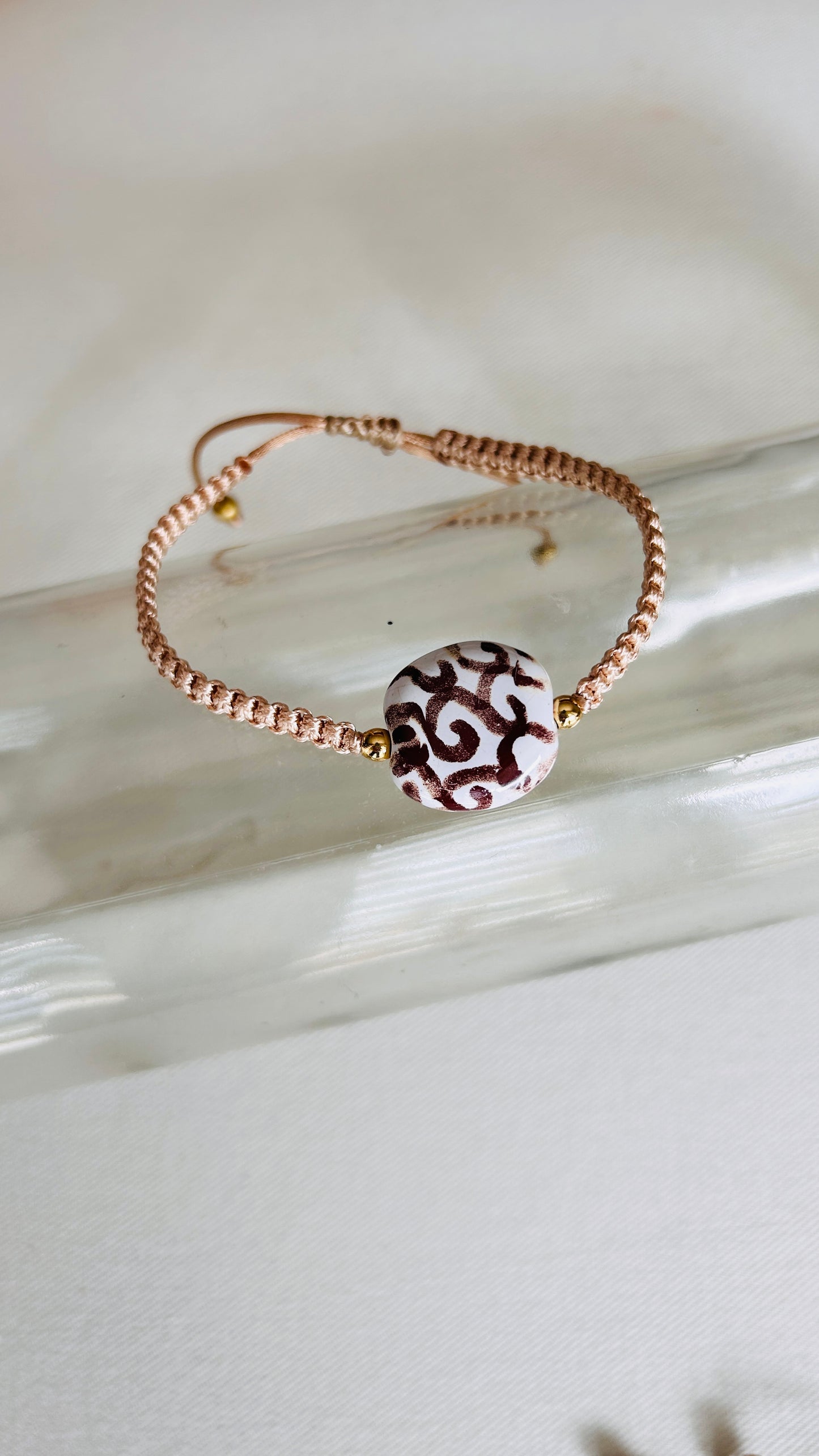 Pulseras cerámicas nudo plano