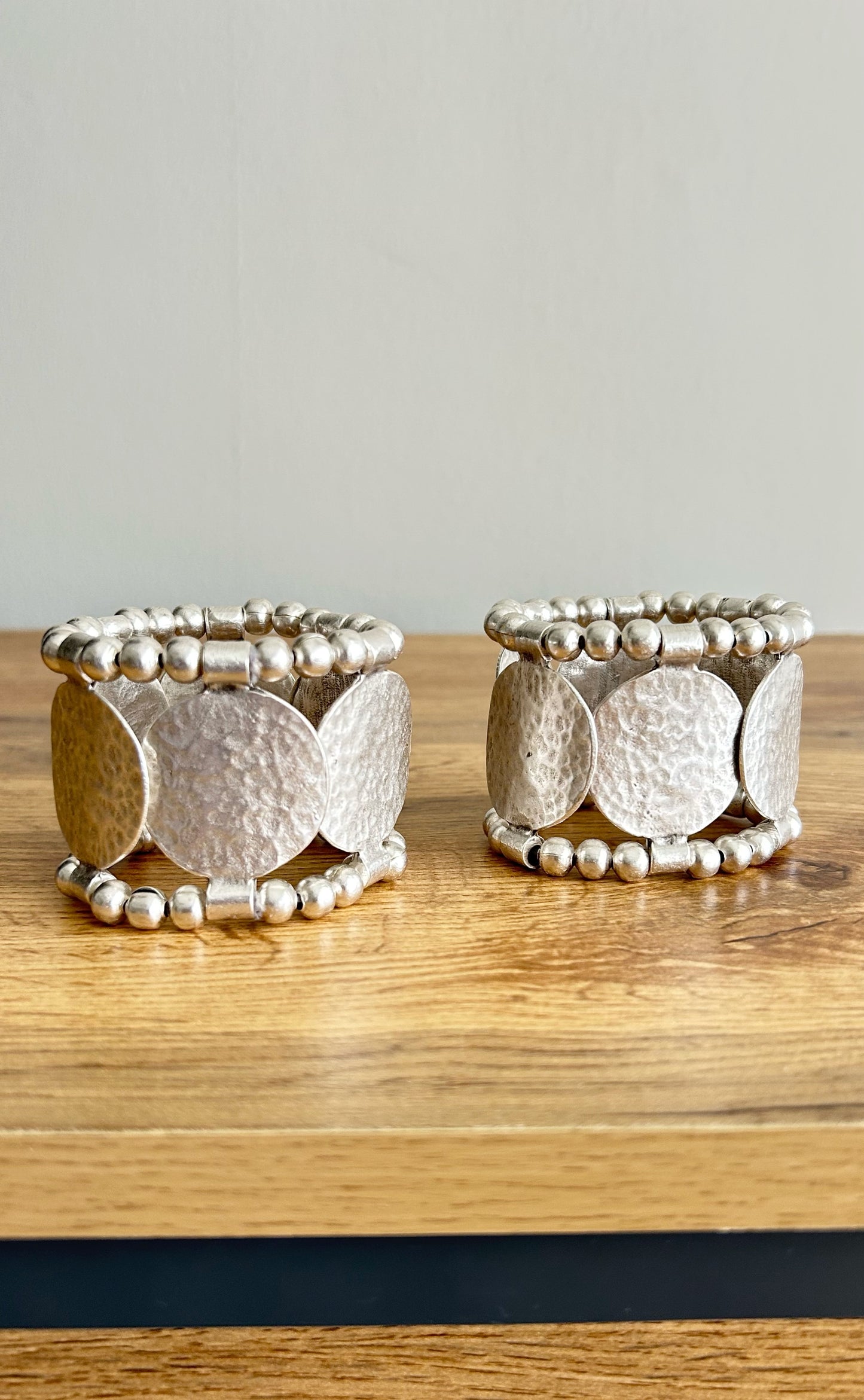 Brazaletes Zamak Plateados (Maxi)