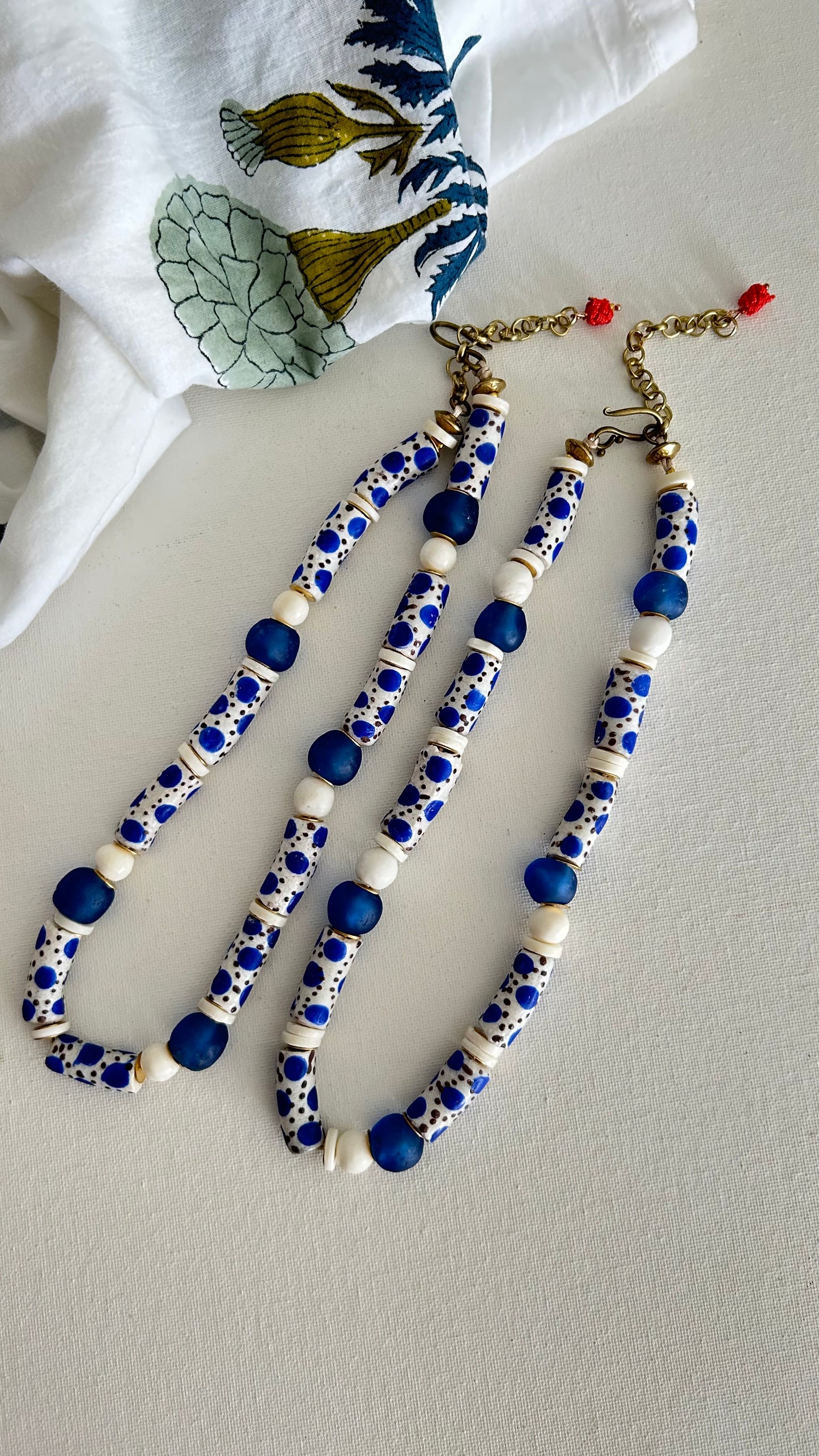 Collar Krobo Azul