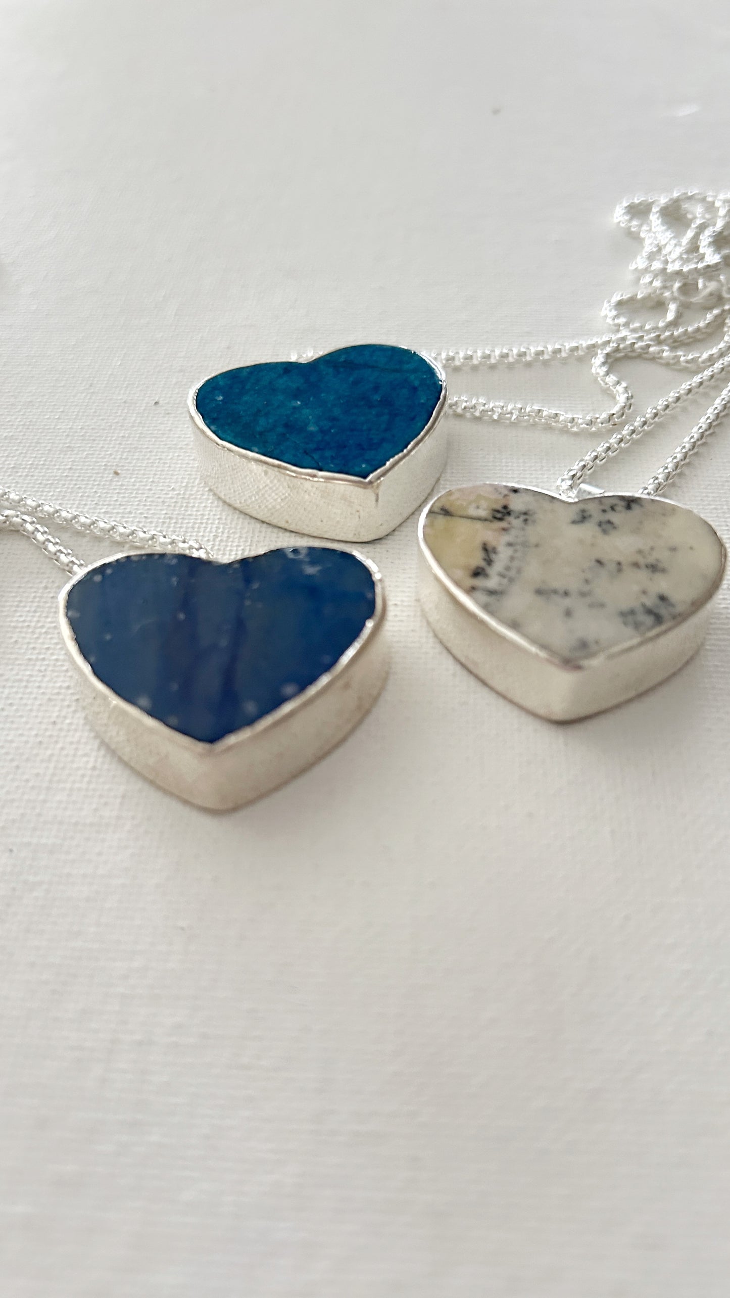 Corazones de amazonitas