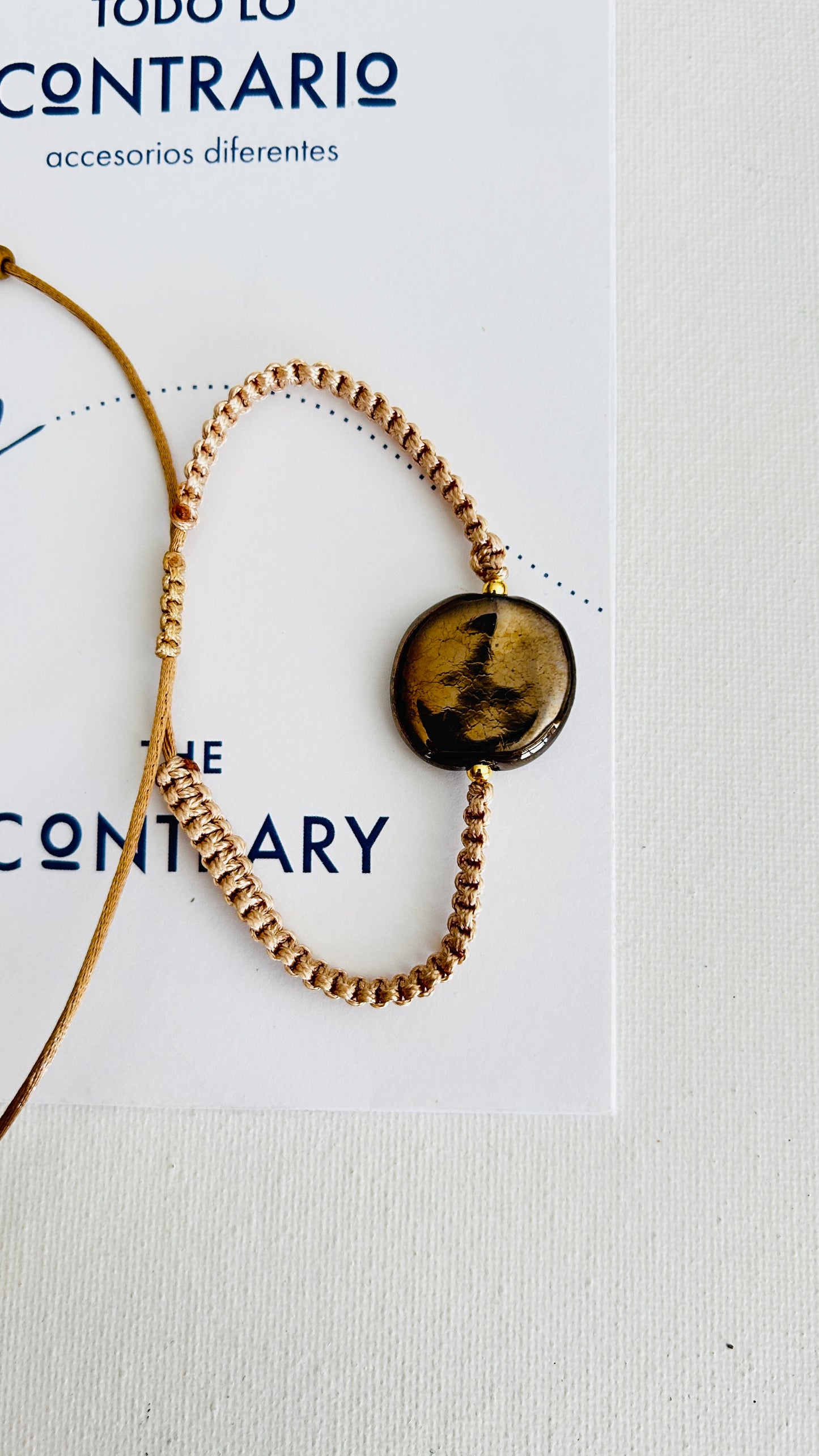 Pulseras cerámicas nudo plano