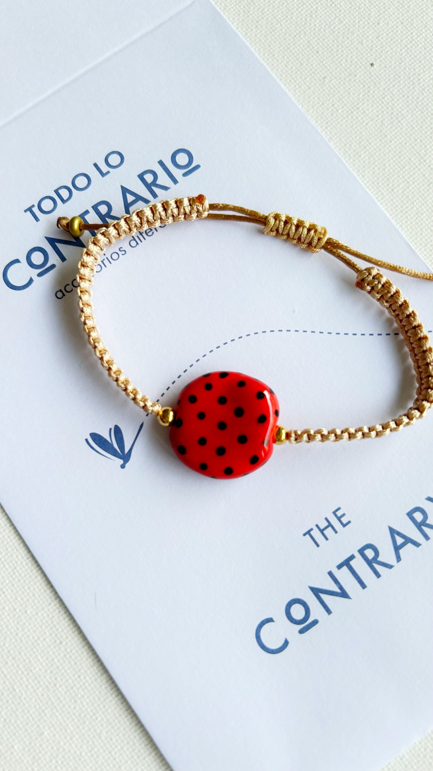 Pulseras cerámicas nudo plano