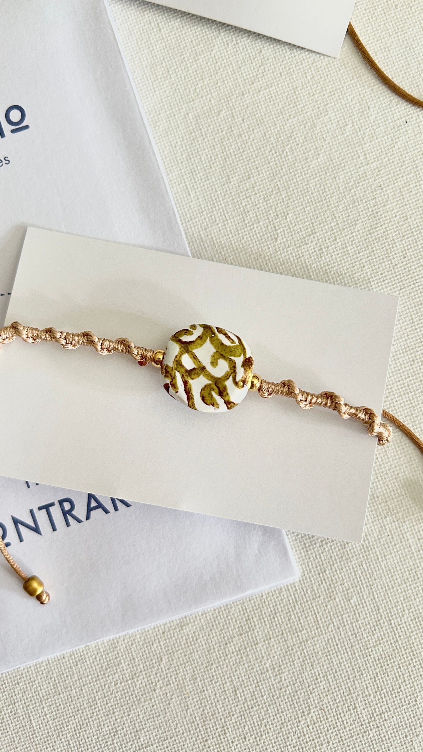 Pulseras cerámicas nudo espiral