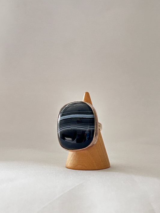 Anillo Maxi Agata Negra