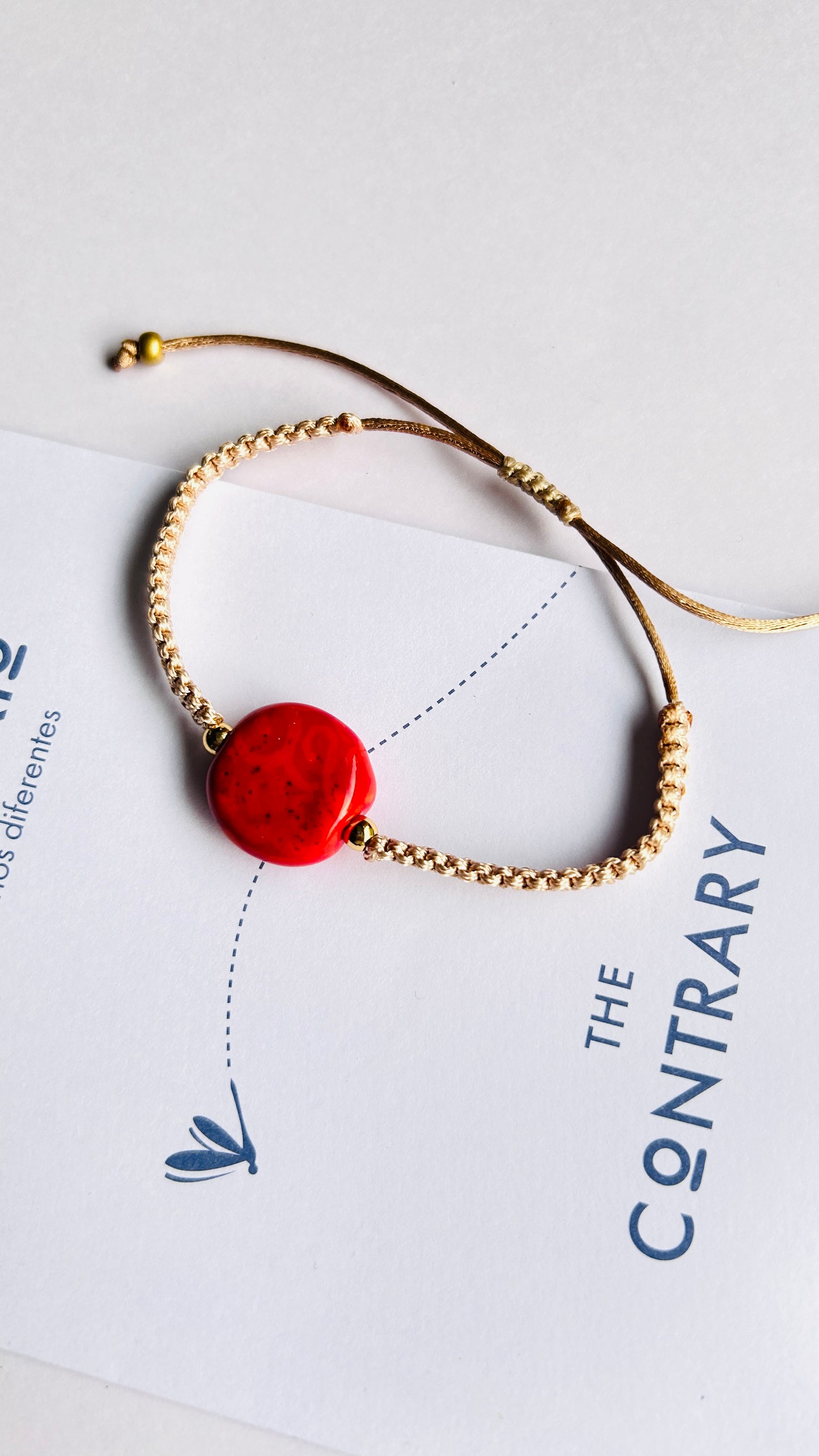 Pulseras cerámicas nudo plano