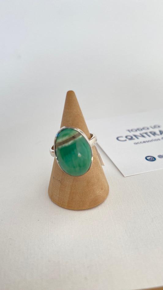 Anillo oval Variscita