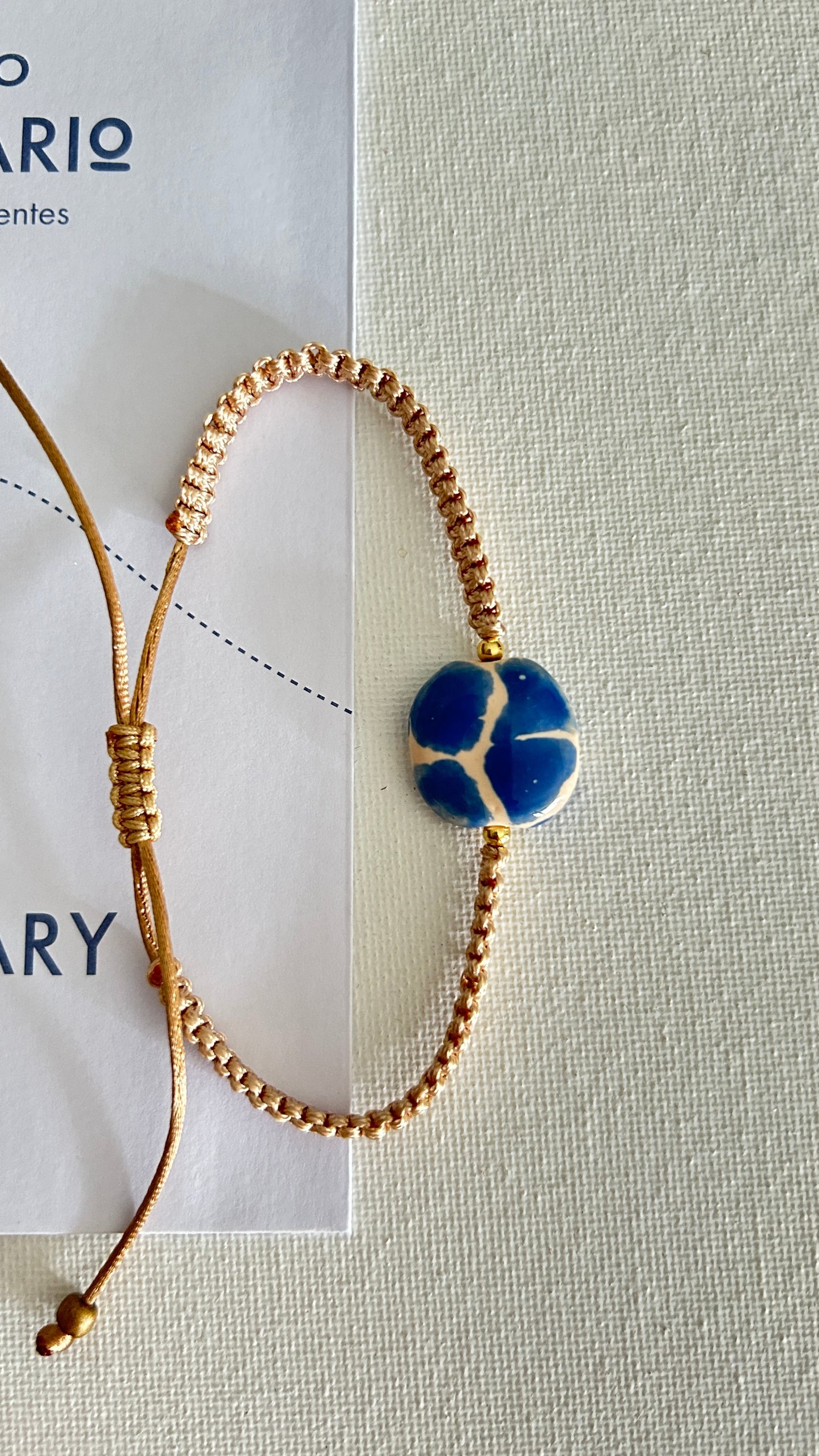 Pulseras cerámicas nudo plano