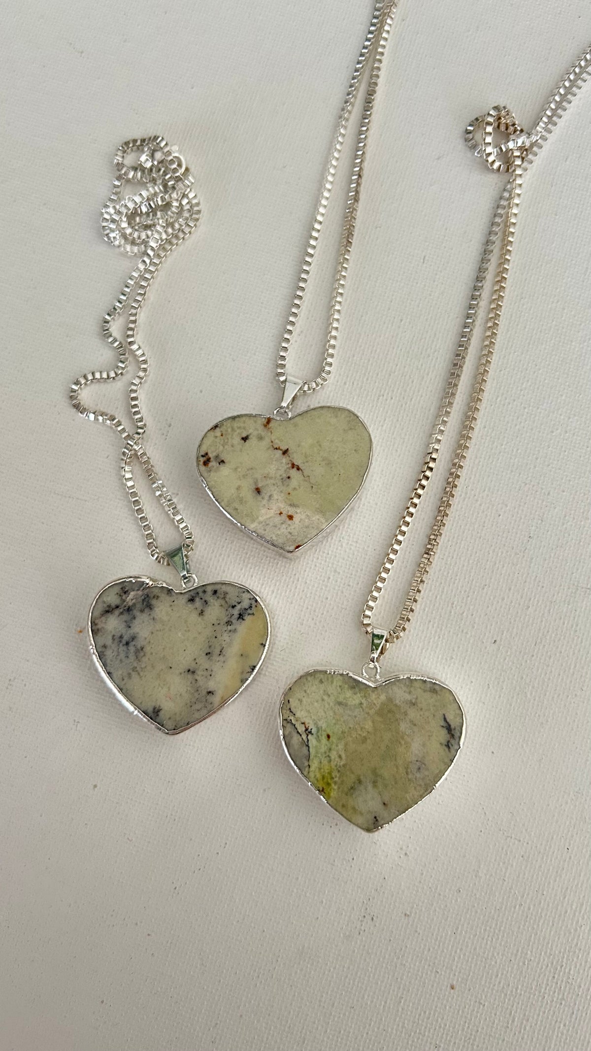 Corazones de amazonitas