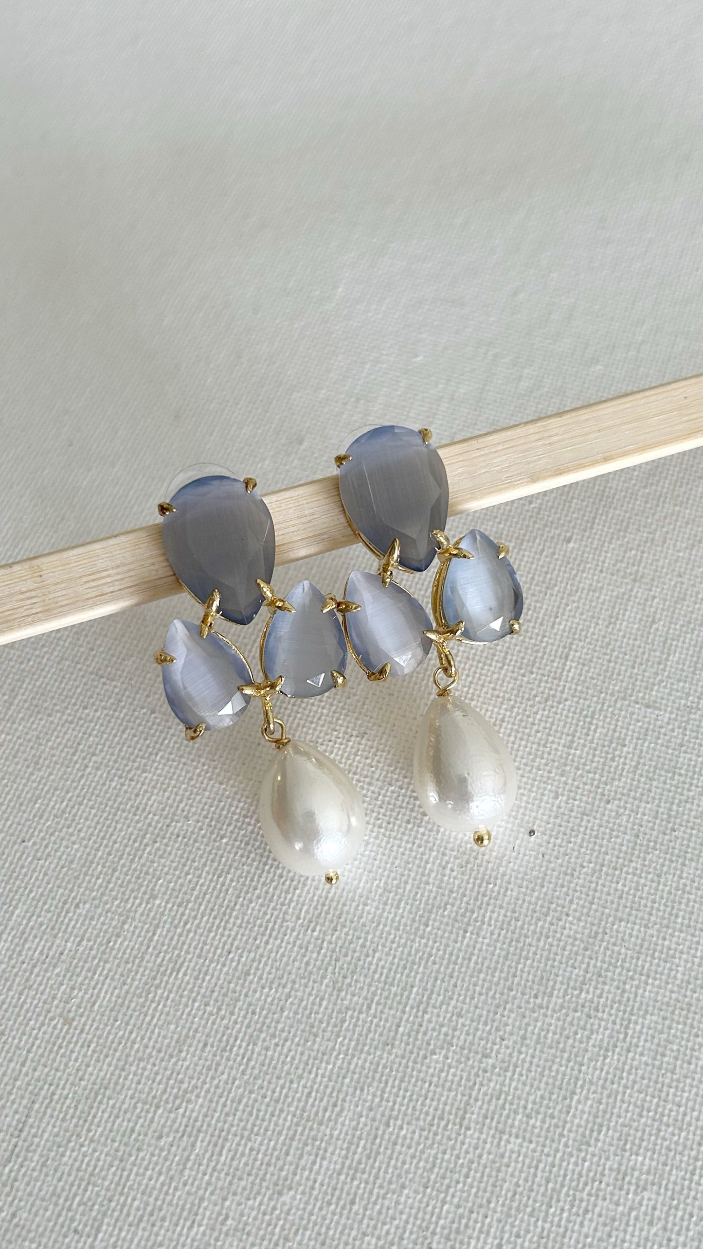 Aretes Piedras y Perla