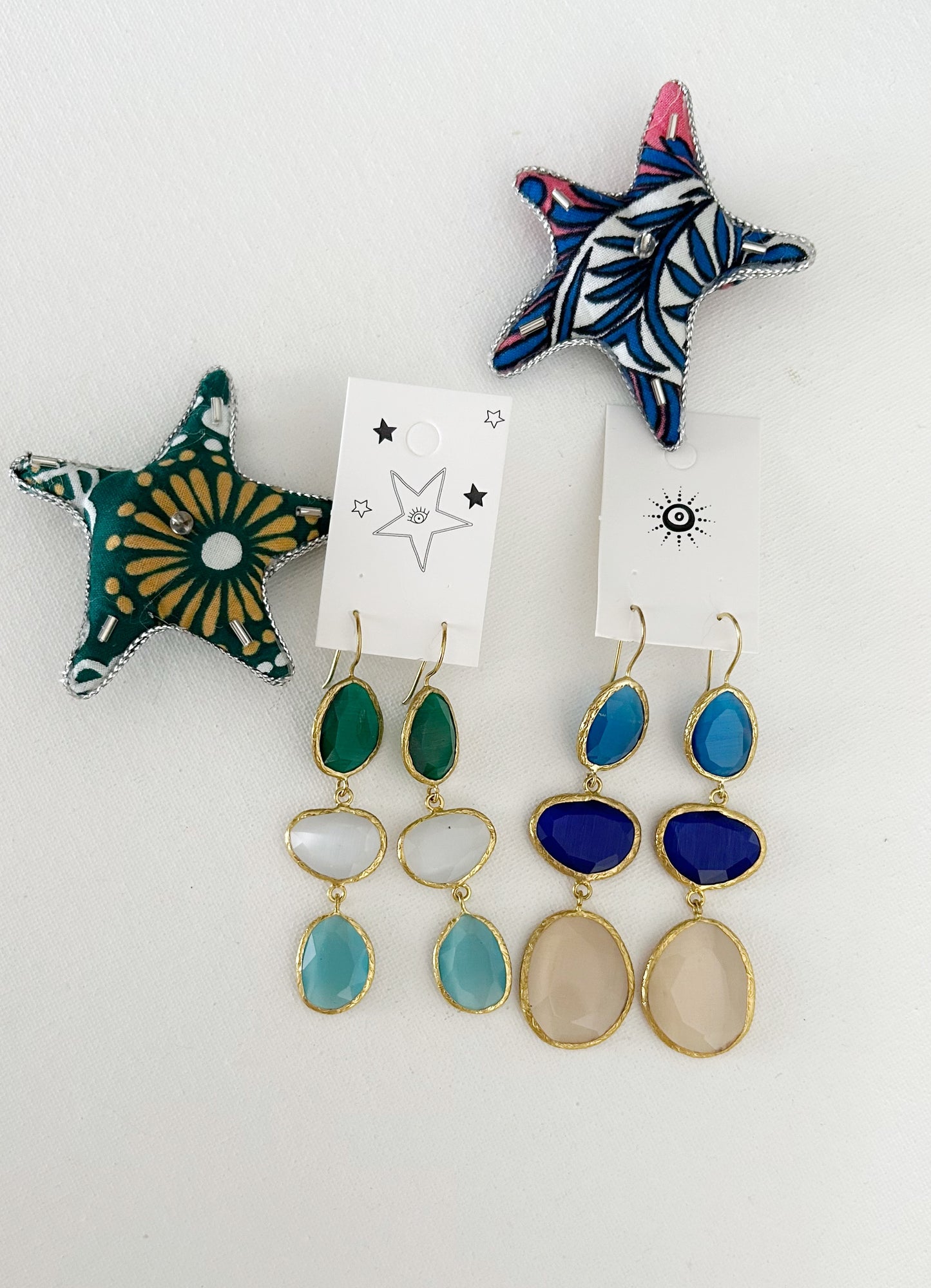 Aretes Dorados Candelabro largos