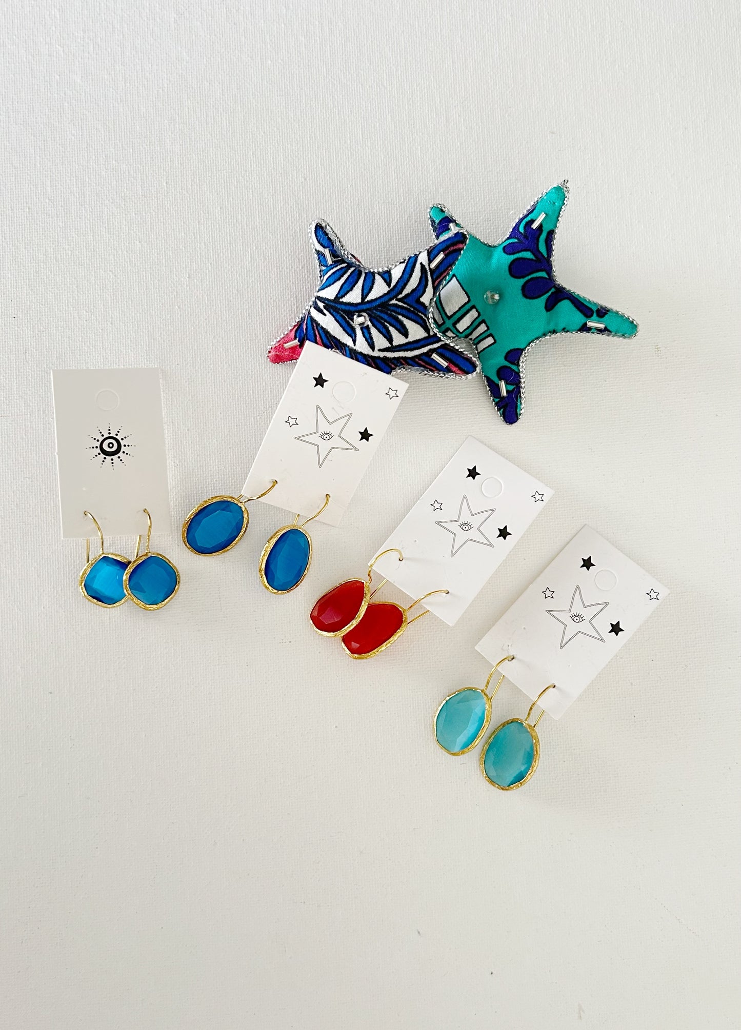 Aretes Dorados Candelabro cortos