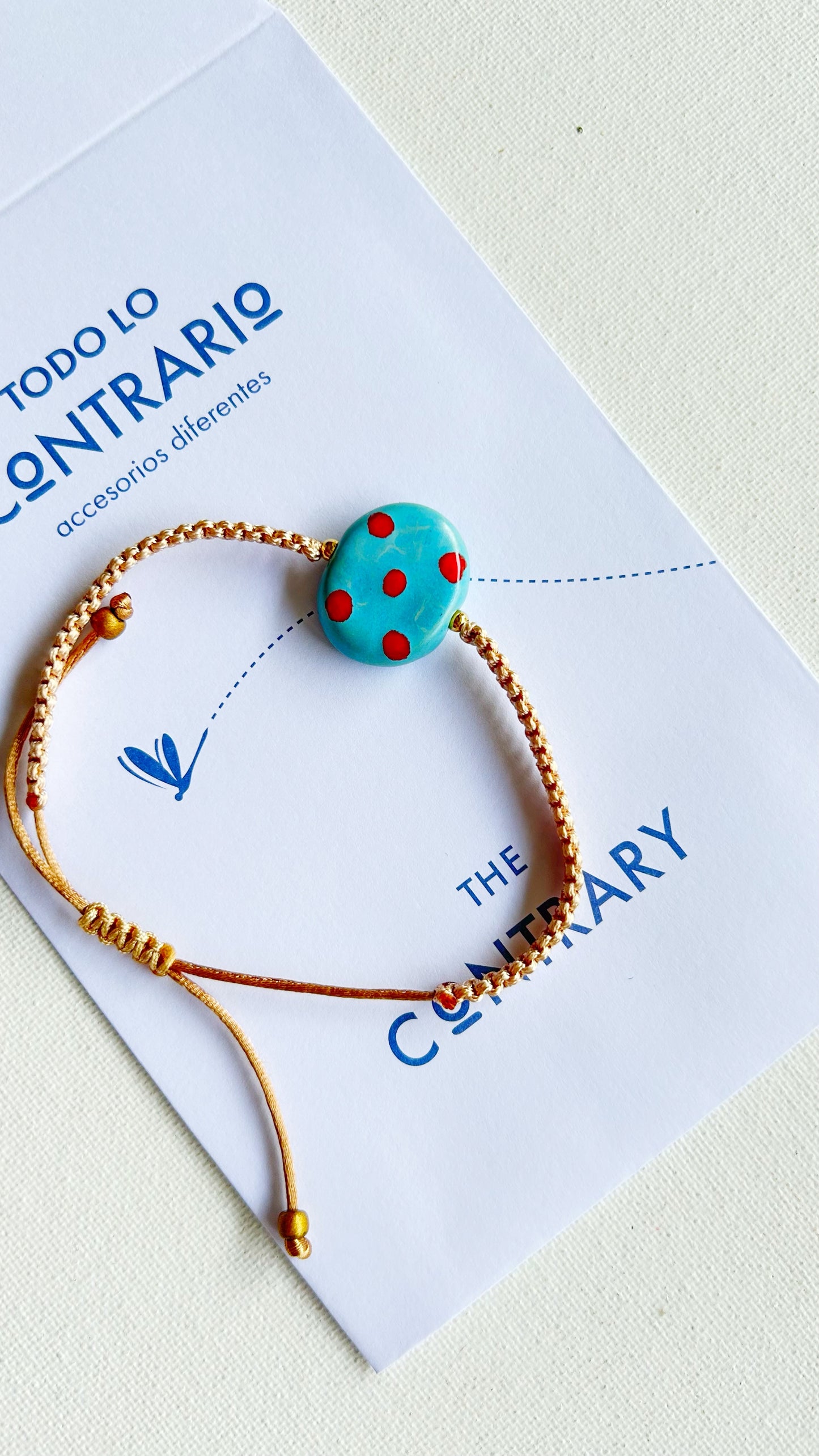 Pulseras cerámicas nudo plano