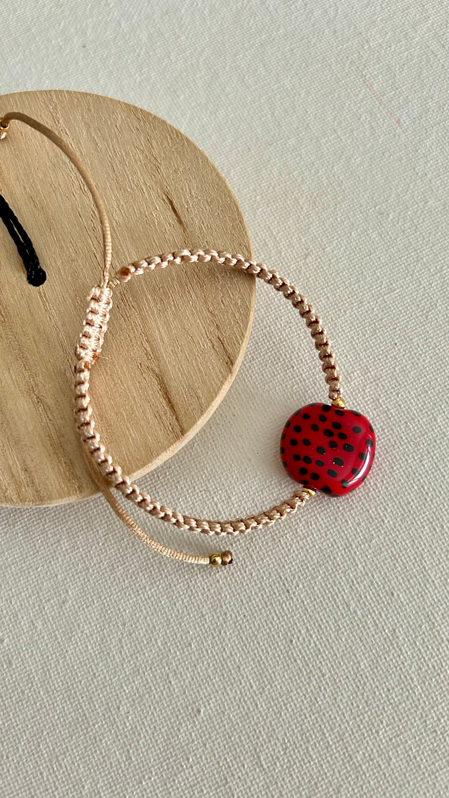 Pulseras cerámicas nudo plano