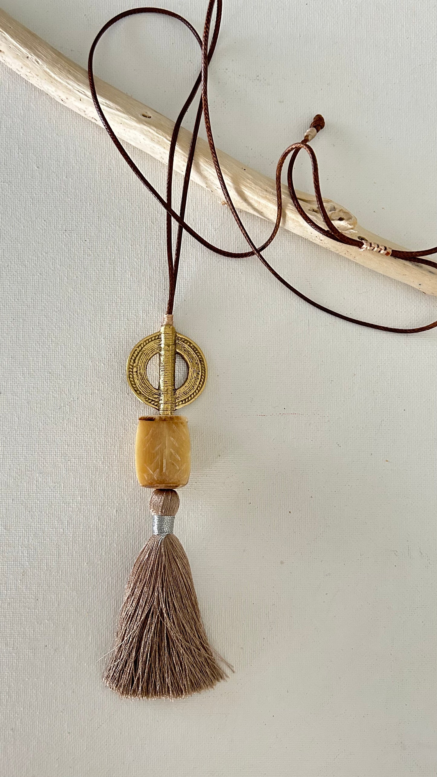 Collar tassel de seda