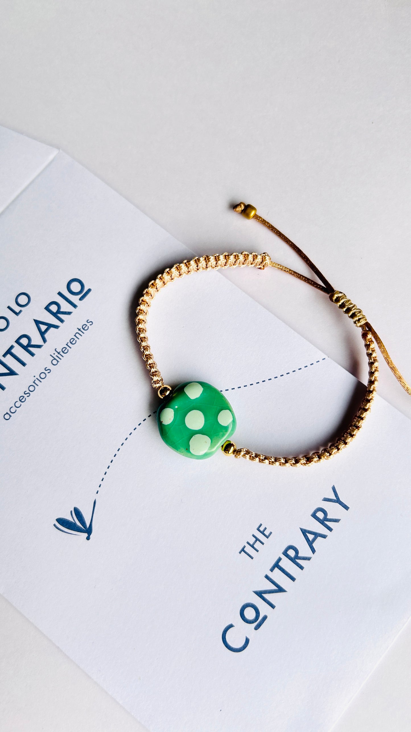 Pulseras cerámicas nudo plano