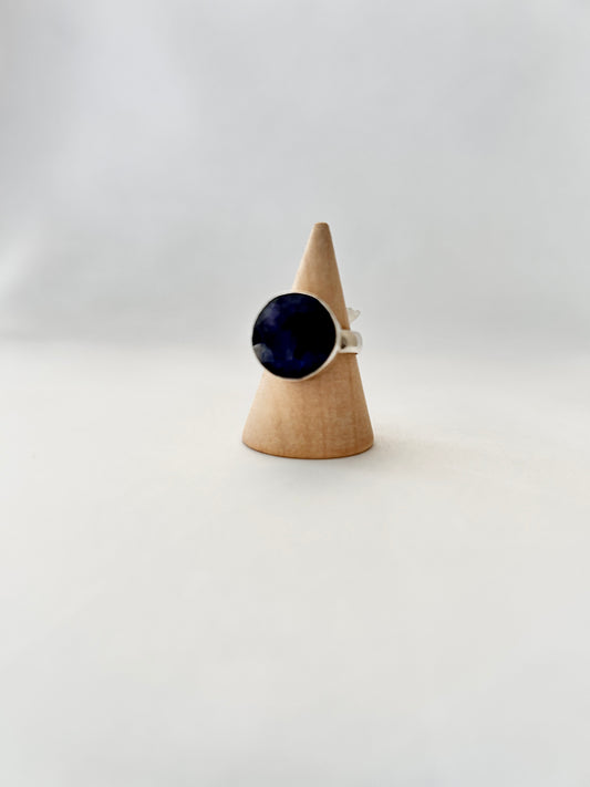 Anillo redondo Zafiro Azul