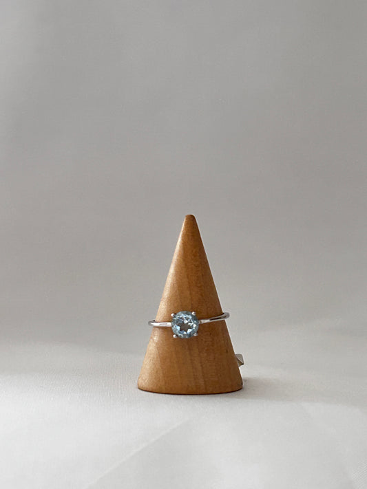 Anillo Solitario Topacio