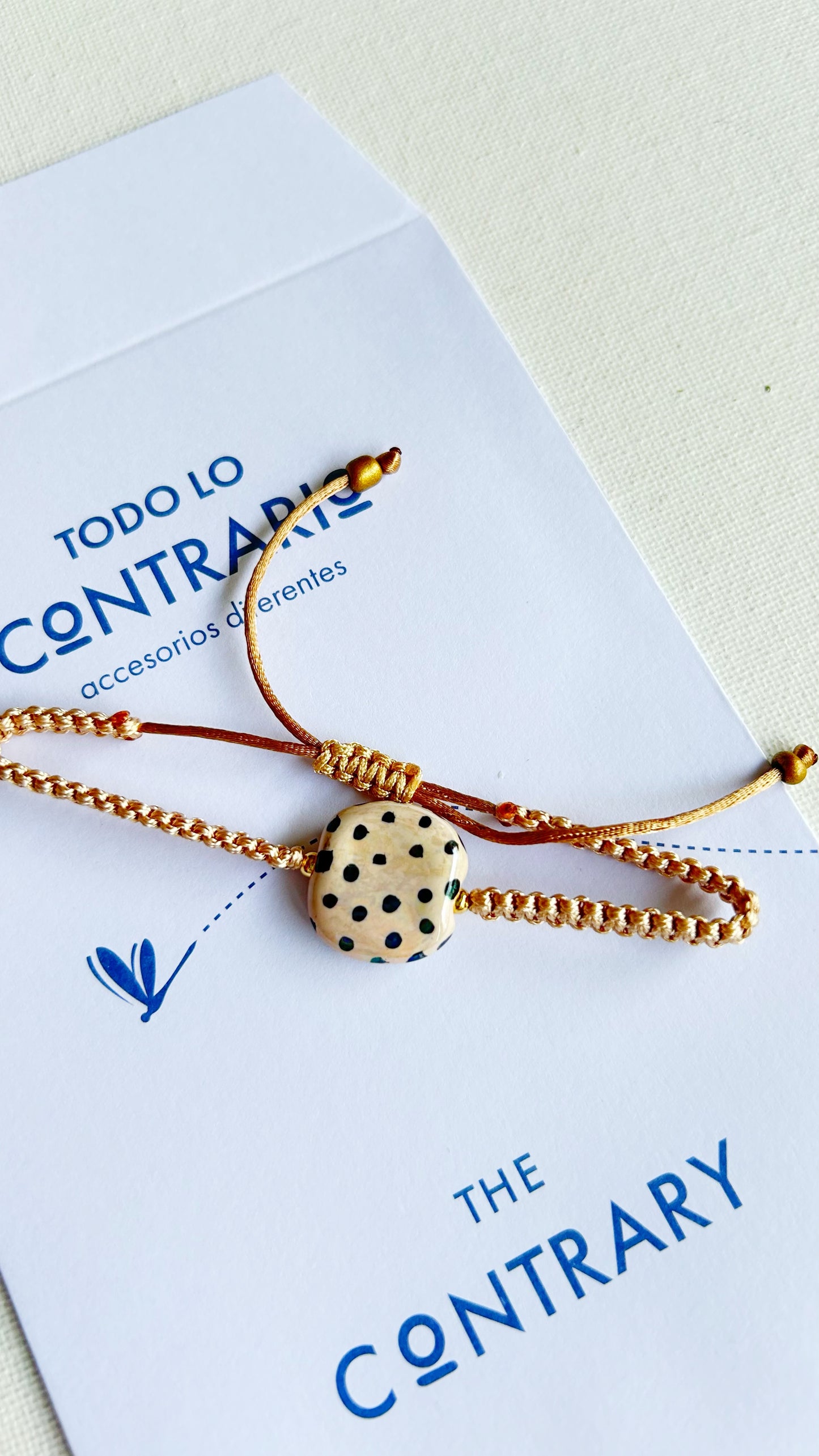 Pulseras cerámicas nudo plano