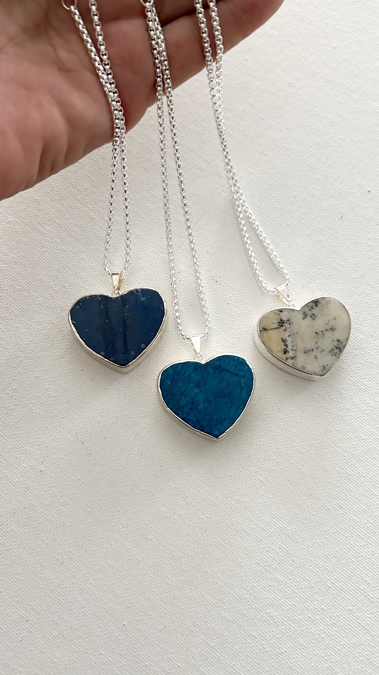 Corazones de amazonitas