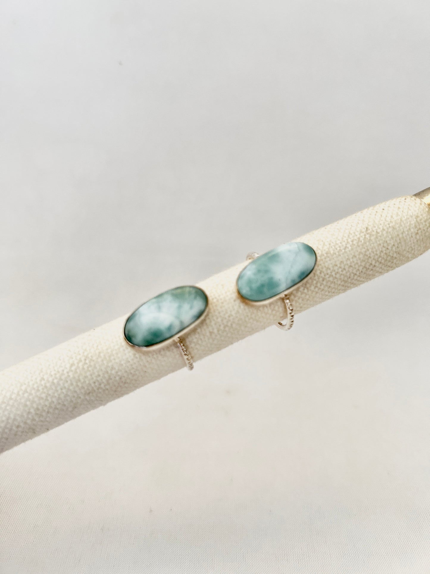 Anillo Baguete Larimar