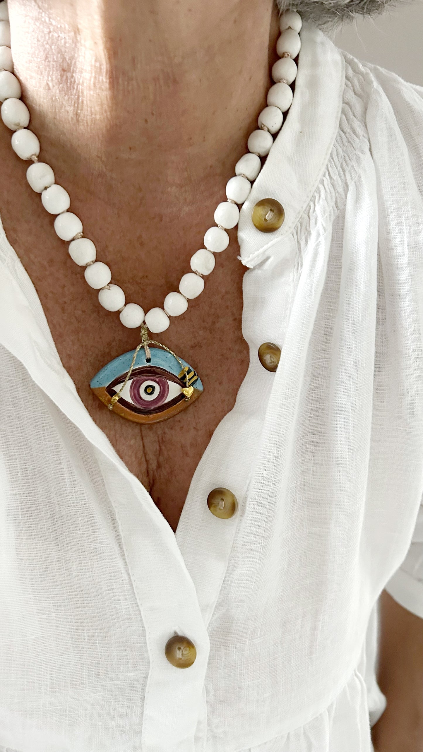 Collar corto Evil Eye