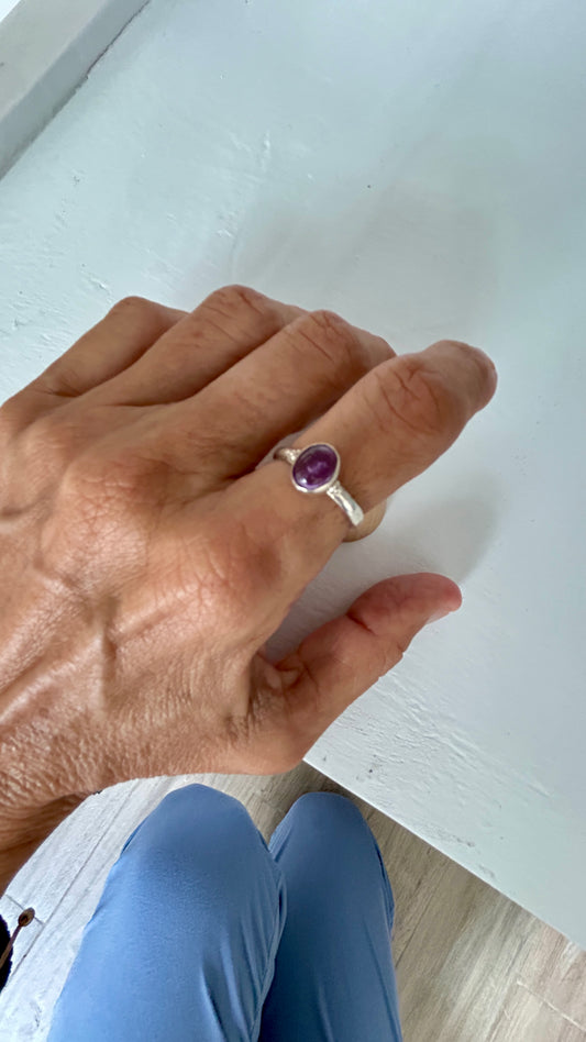 Anillo mini  amatista