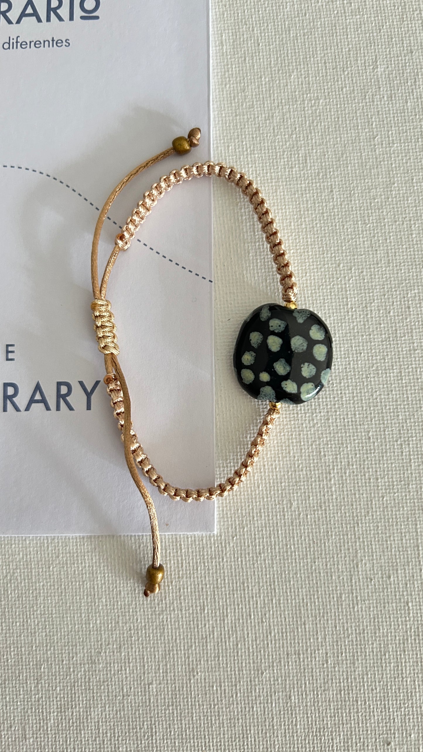 Pulseras cerámicas nudo plano