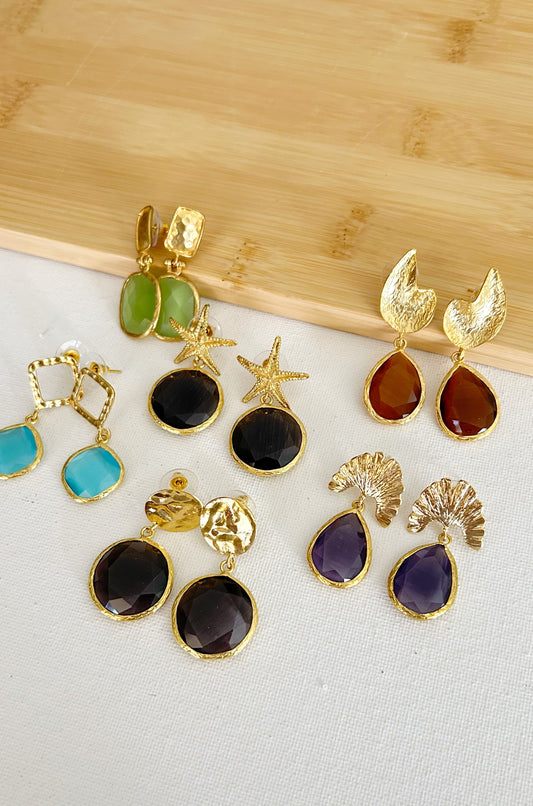 Aretes Dorados Botòn