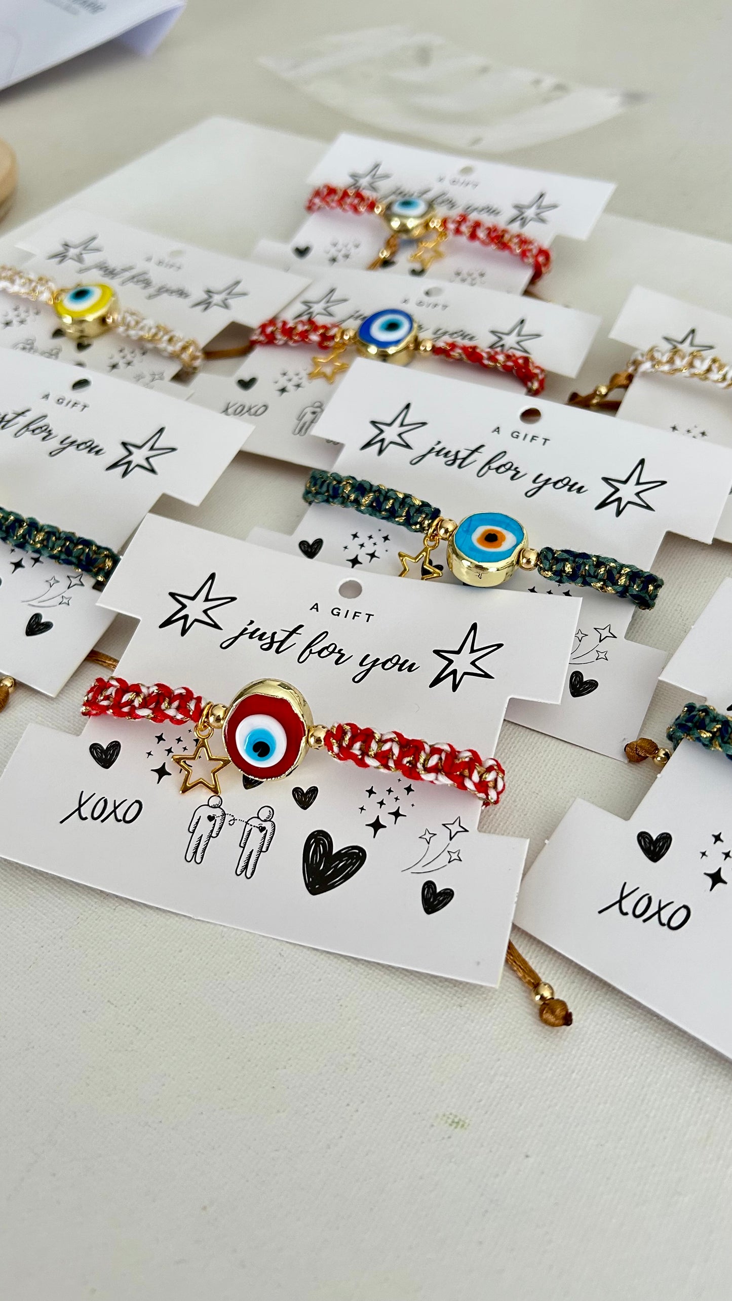 Pulseras evil eye anchas