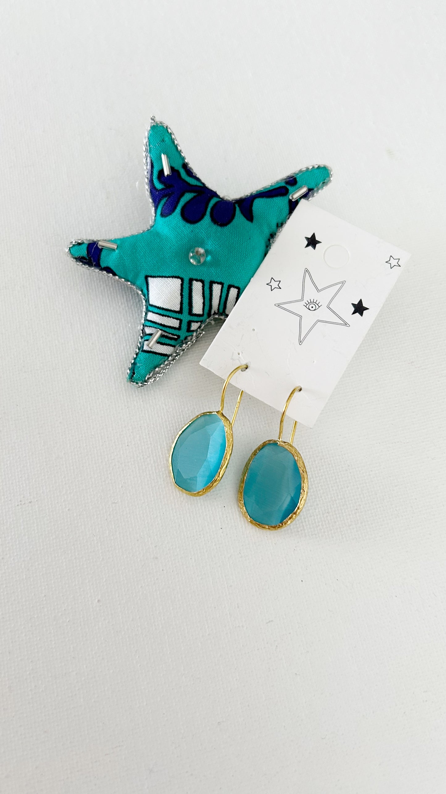 Aretes Dorados Candelabro cortos