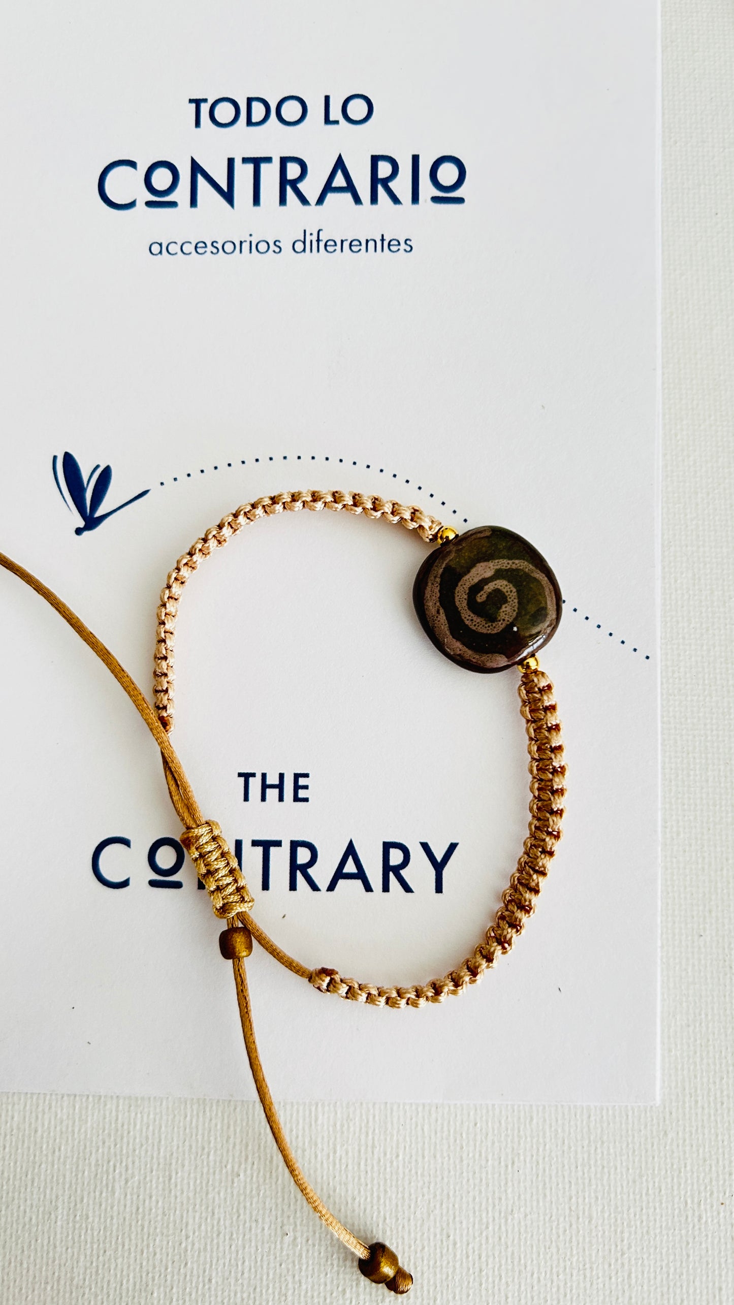 Pulseras cerámicas nudo plano