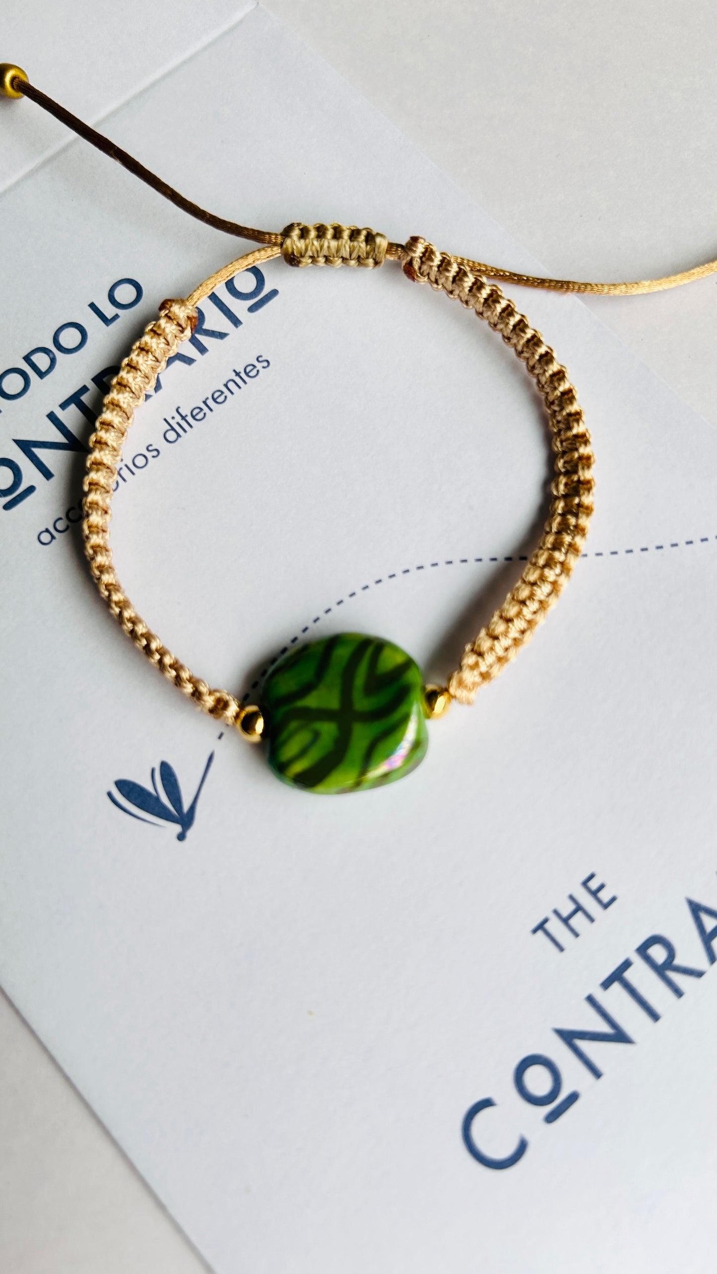 Pulseras cerámicas nudo plano