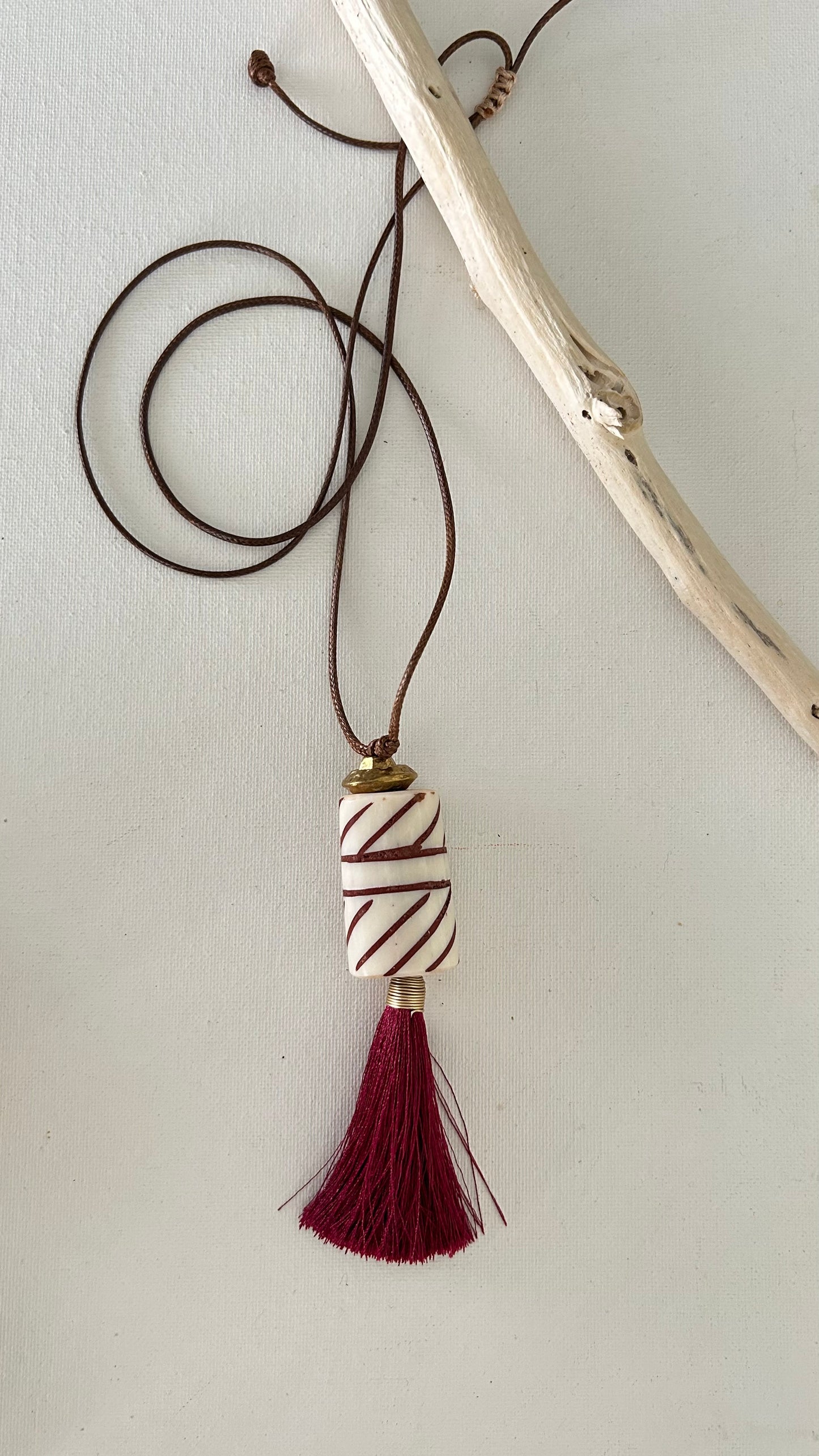Collar tassel de seda