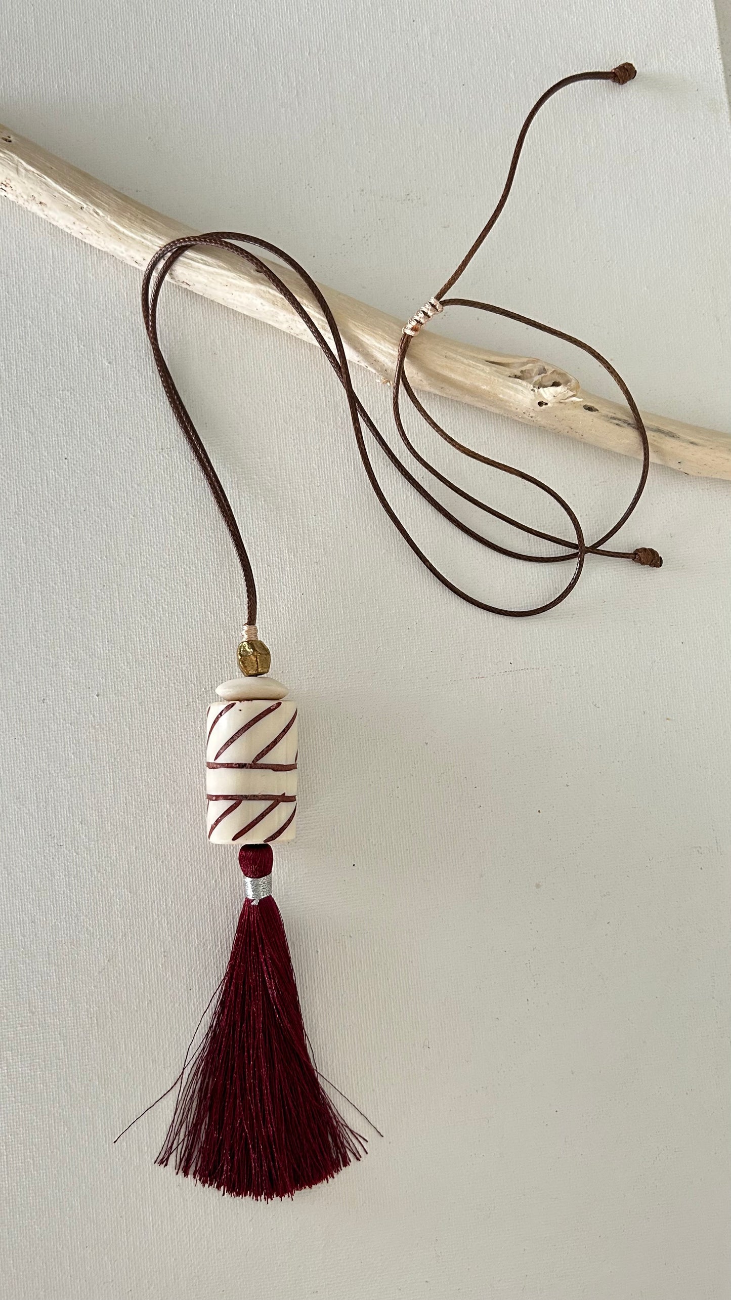 Collar tassel de seda