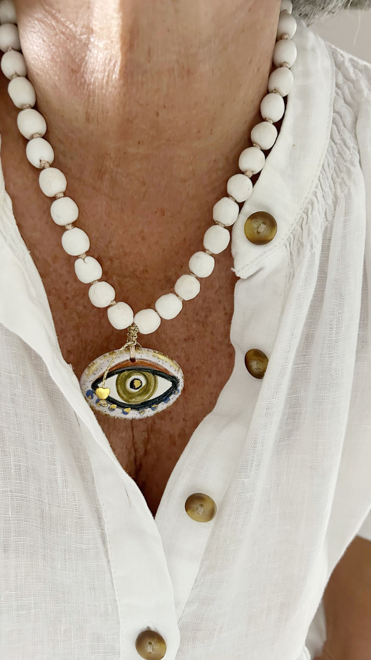 Collar corto Evil Eye