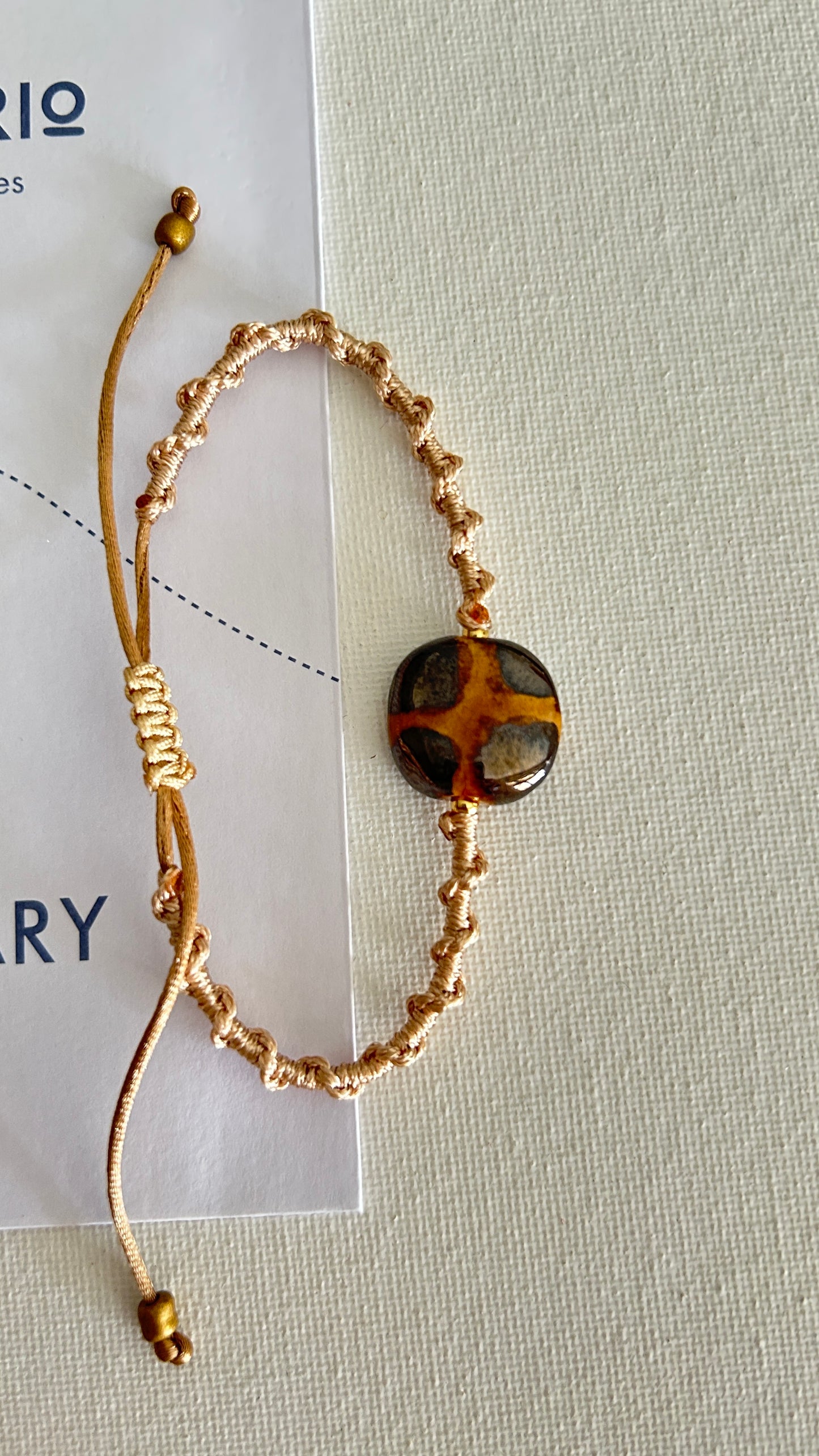 Pulseras cerámicas nudo espiral