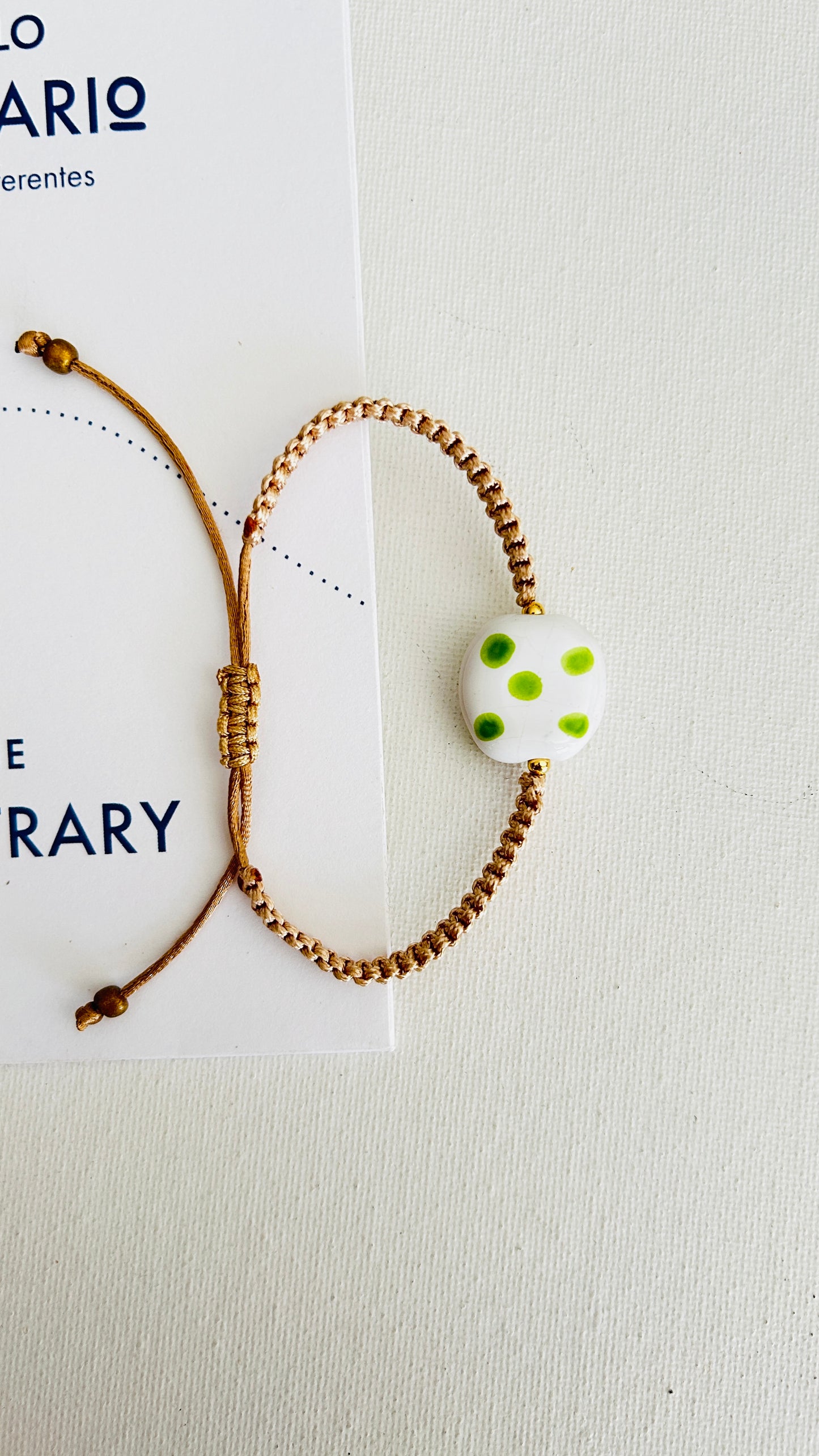 Pulseras cerámicas nudo plano