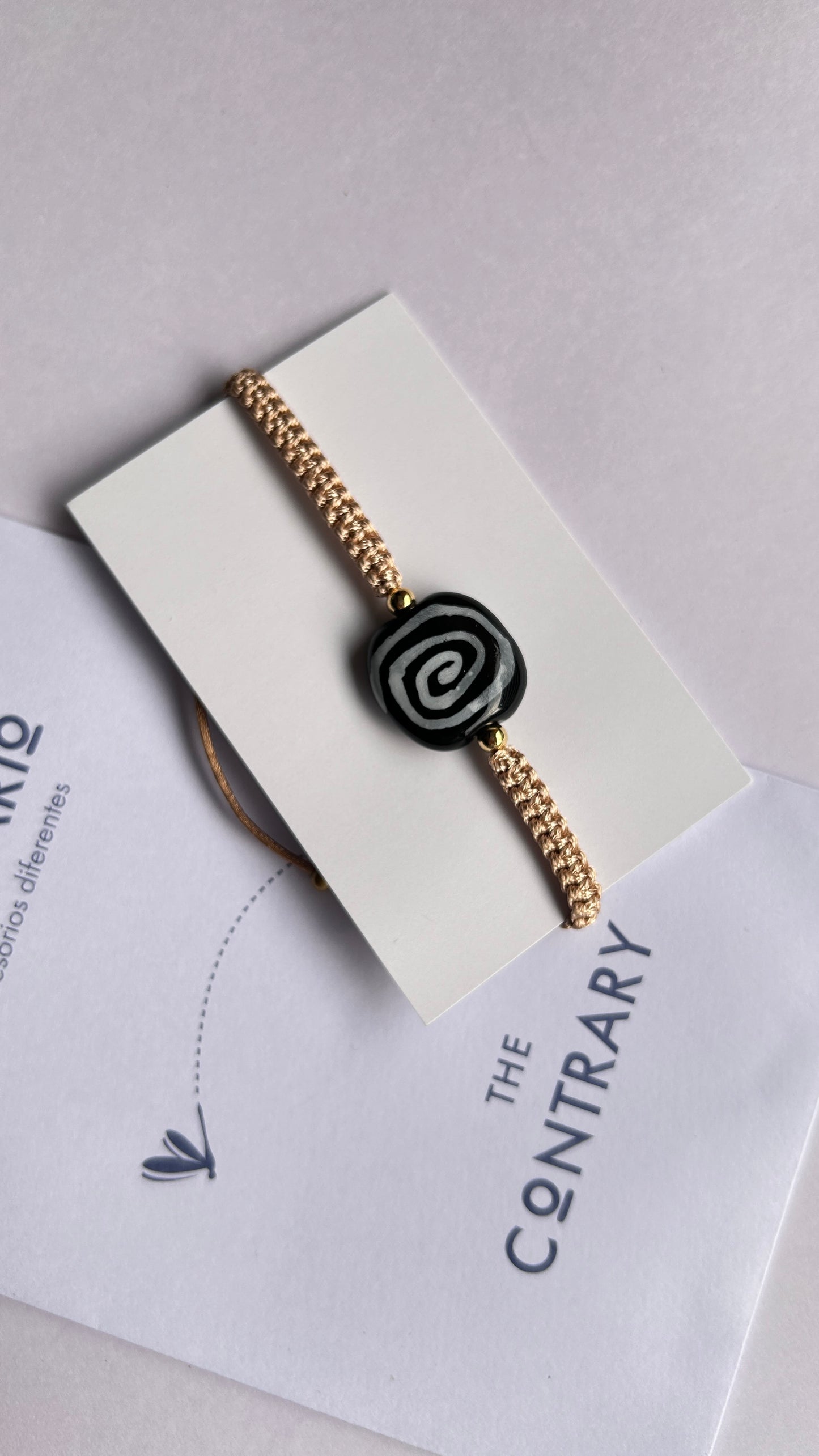 Pulseras cerámicas nudo plano