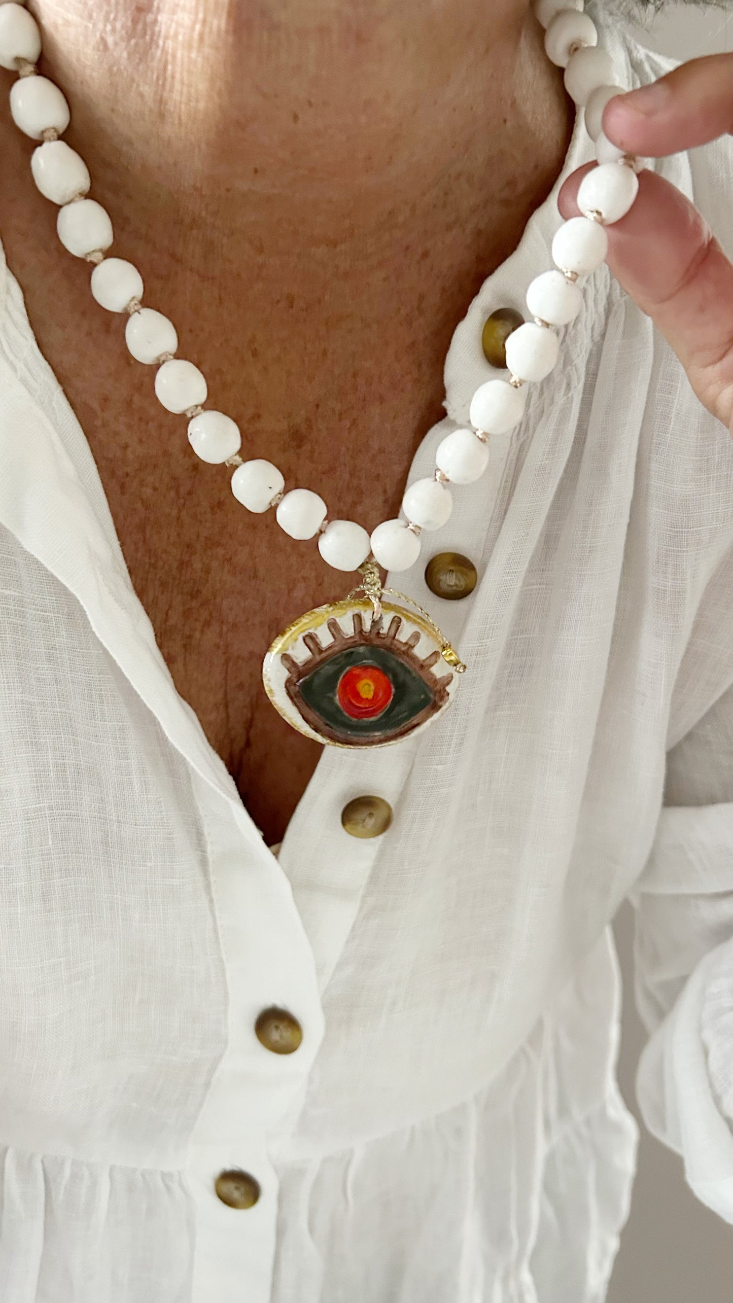 Collar corto Evil Eye