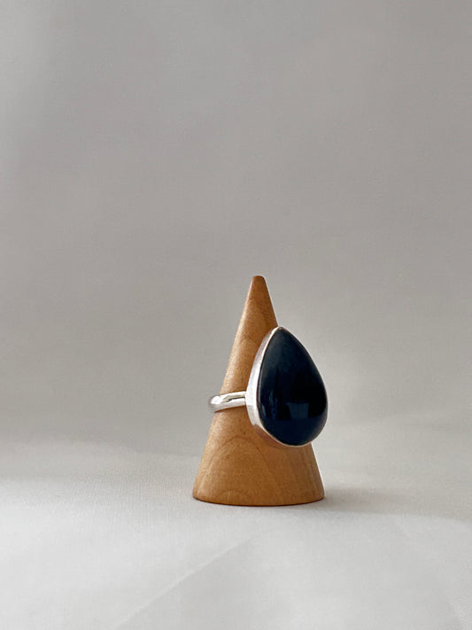 Anillo gota ojo de tigre