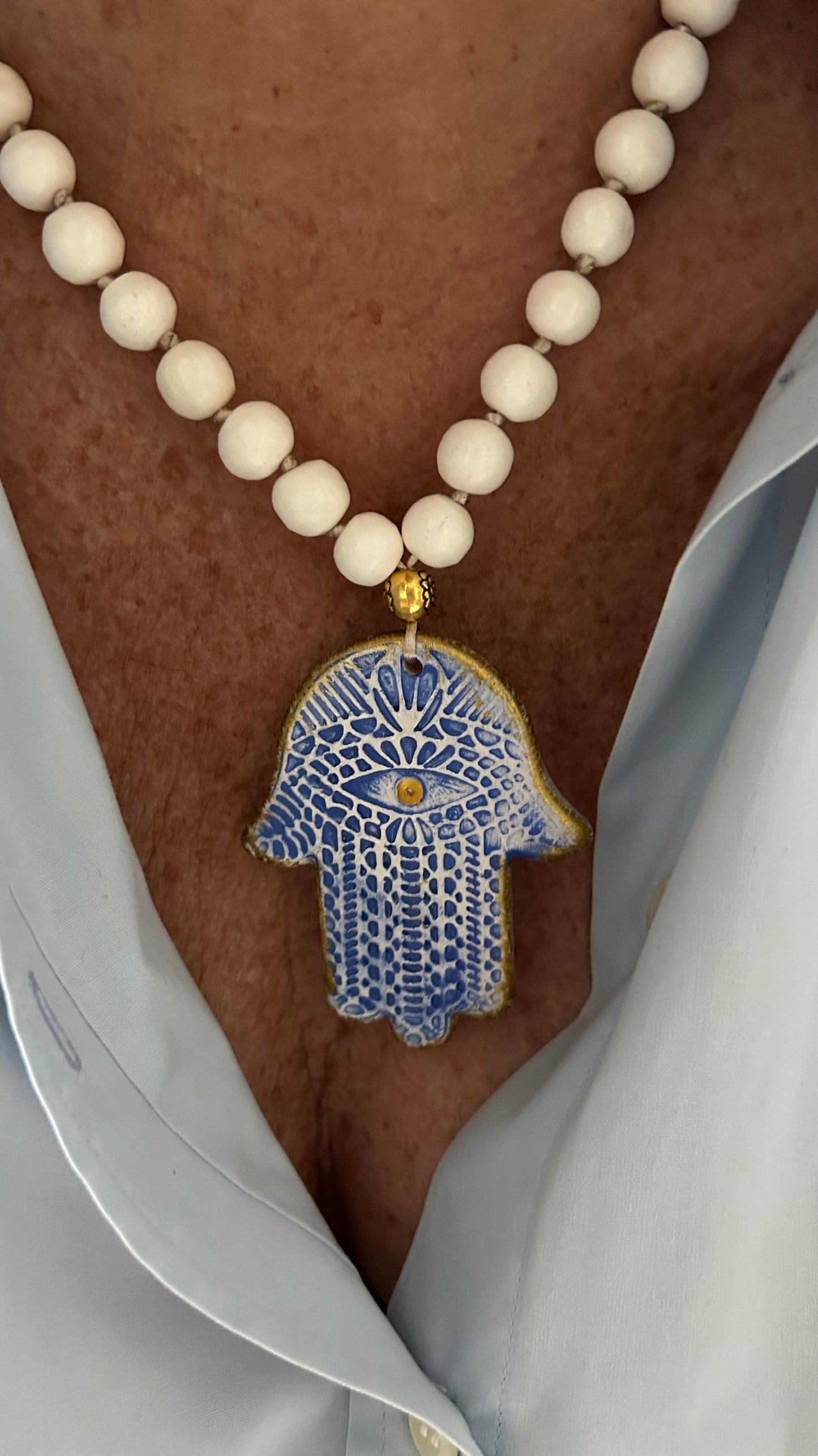 Collar corto Mano de Hamsa