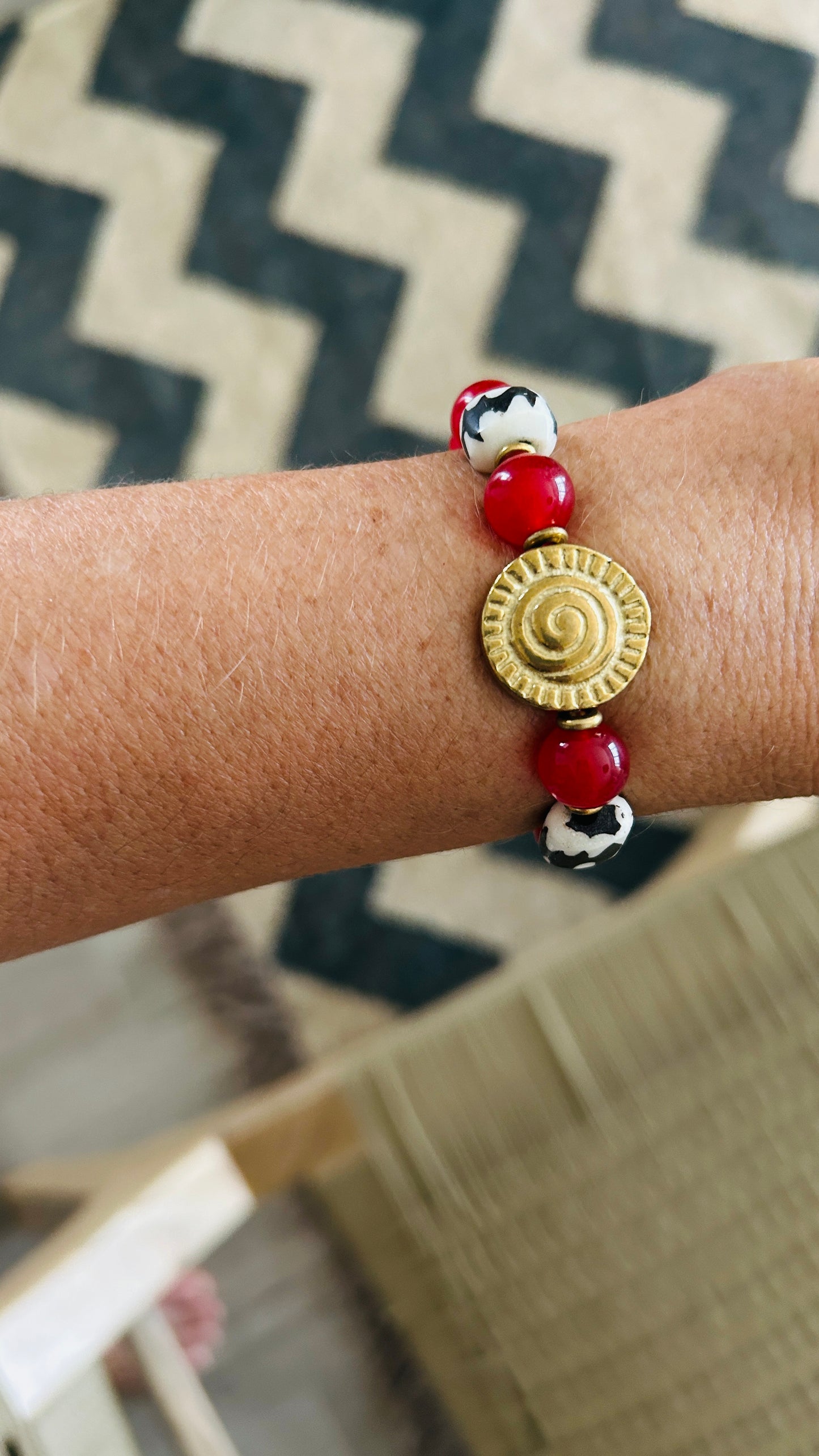 Pulsera àgatas rojas