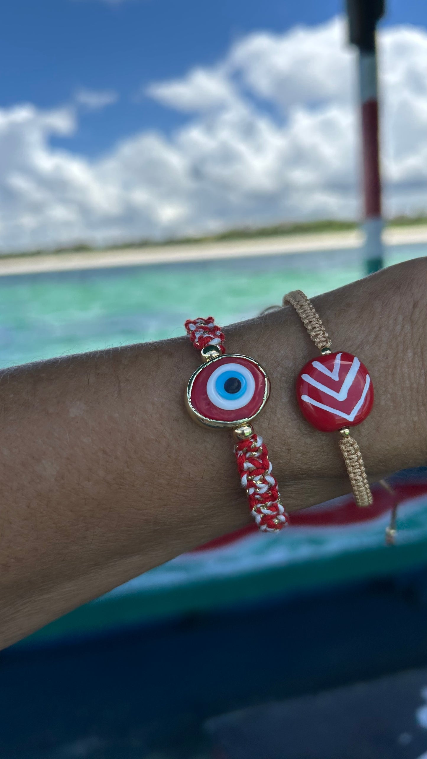Pulseras evil eye anchas