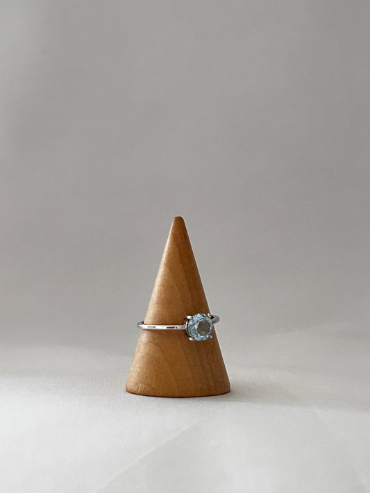 Anillo Solitario Topacio